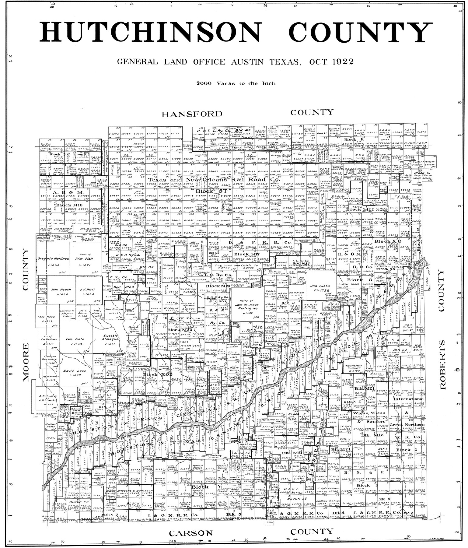 77321, Hutchinson County, General Map Collection