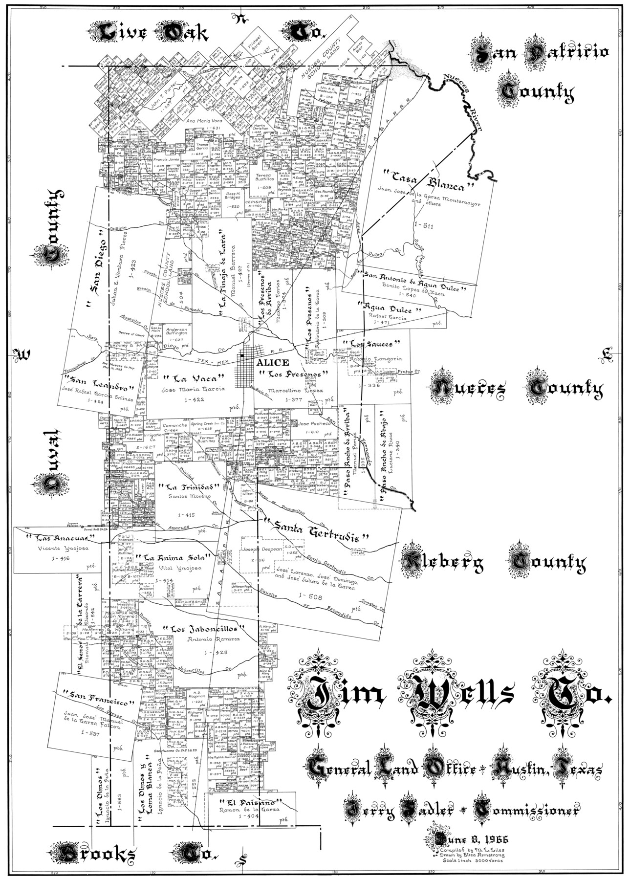 77331, Jim Wells Co., General Map Collection