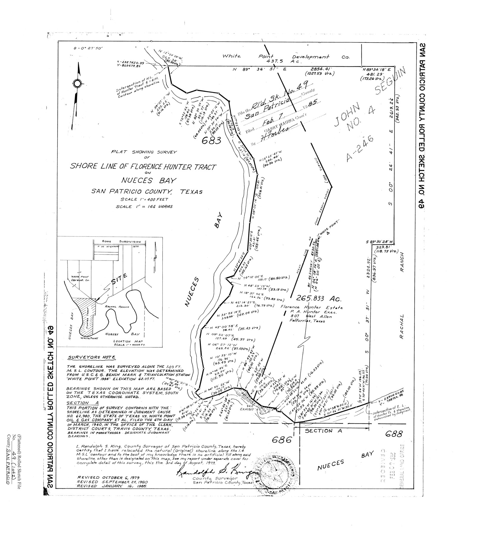 7734, San Patricio County Rolled Sketch 49, General Map Collection