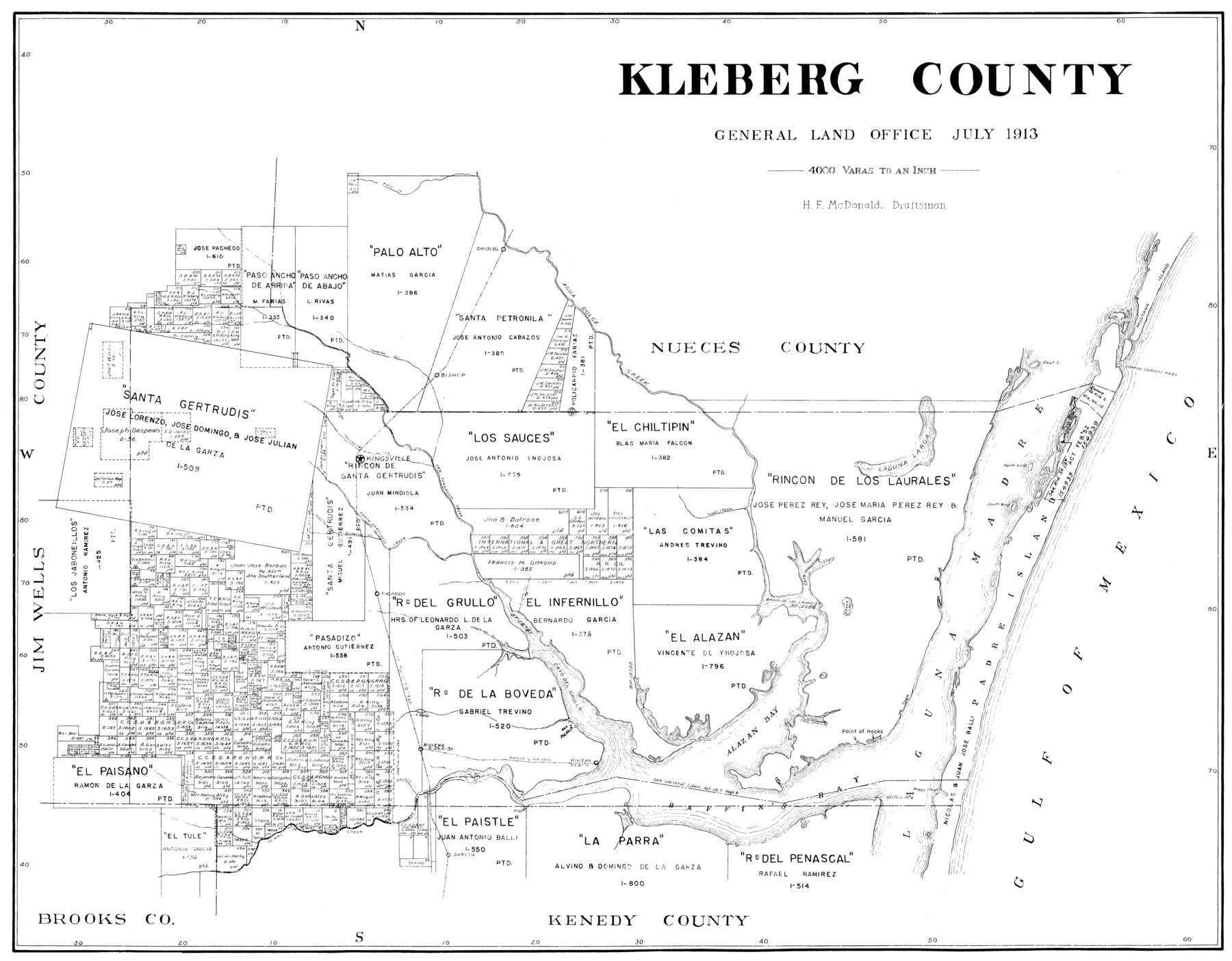 77343, Kleberg County, General Map Collection