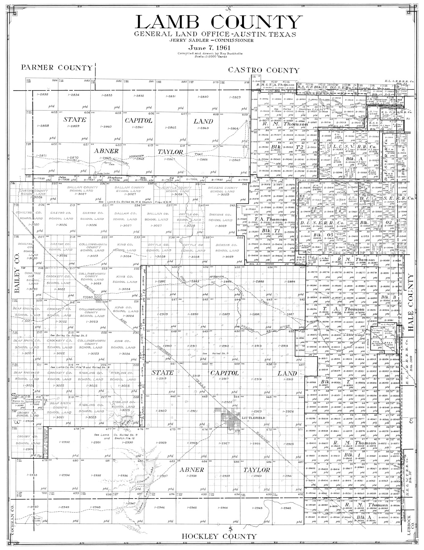 77346, Lamb County, General Map Collection