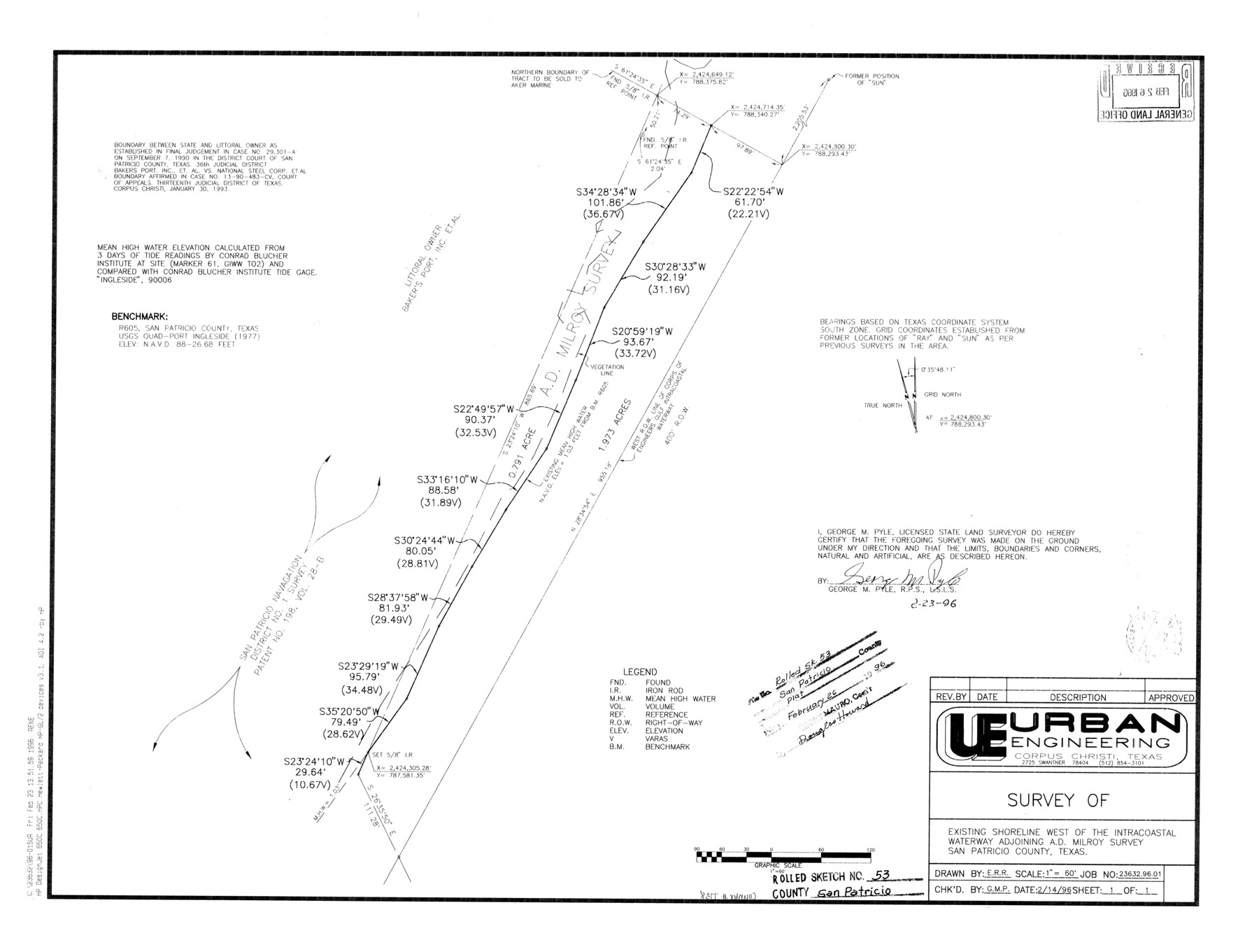 7738, San Patricio County Rolled Sketch 53, General Map Collection