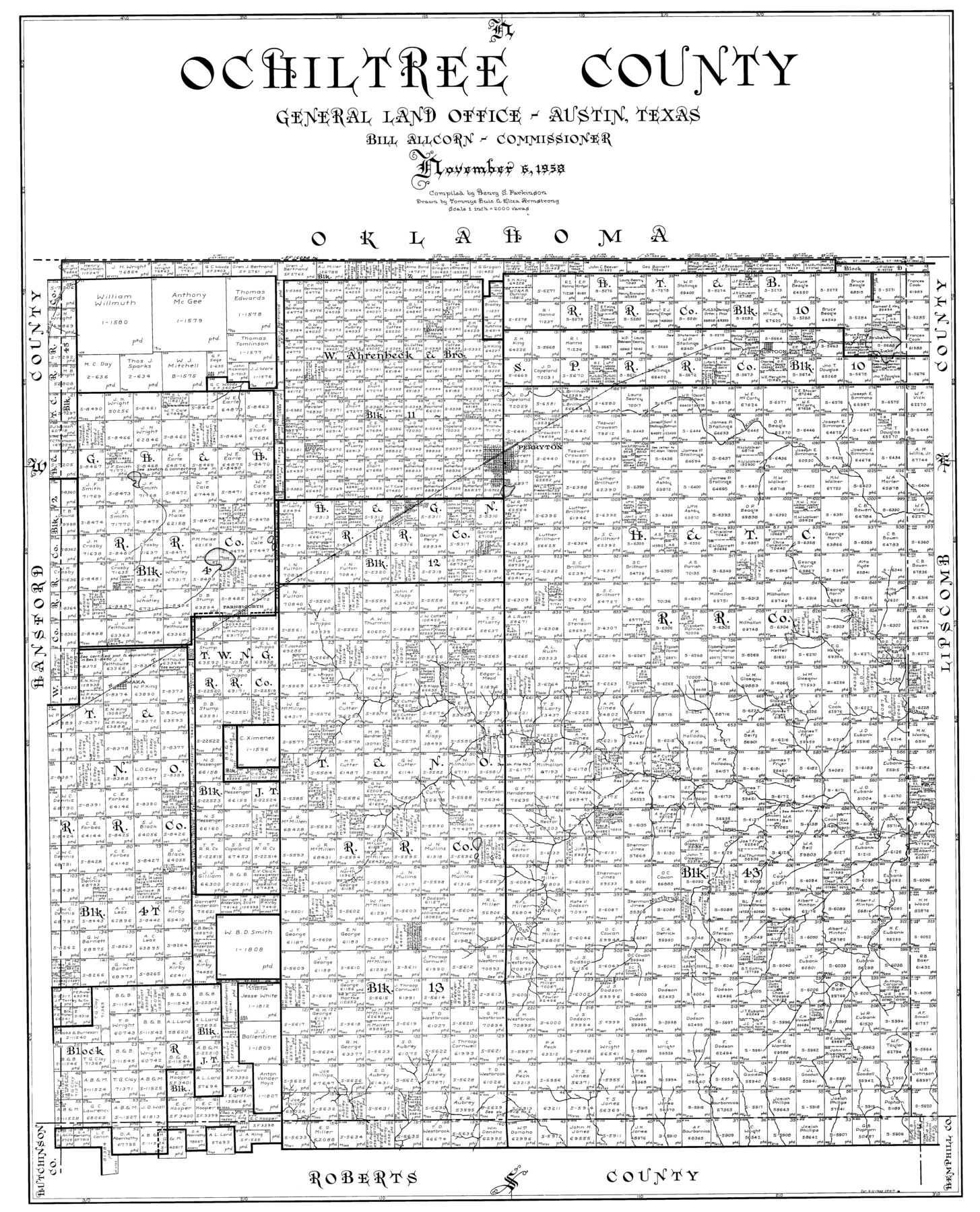 77386, Ochiltree County, General Map Collection