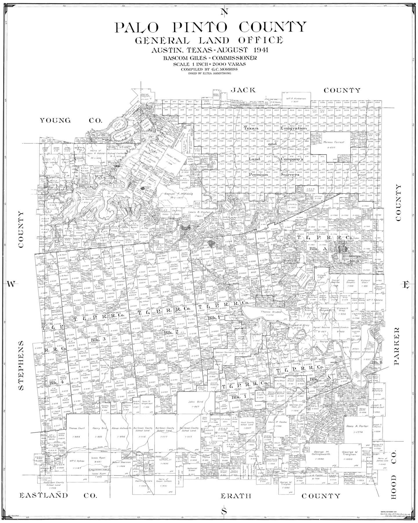 77389, Palo Pinto County, General Map Collection