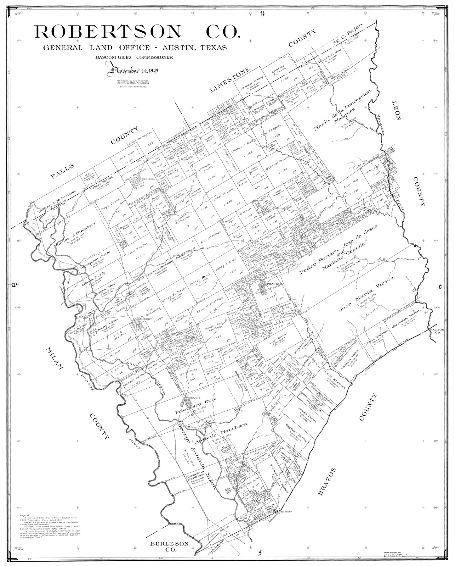 77409, Robertson Co., General Map Collection