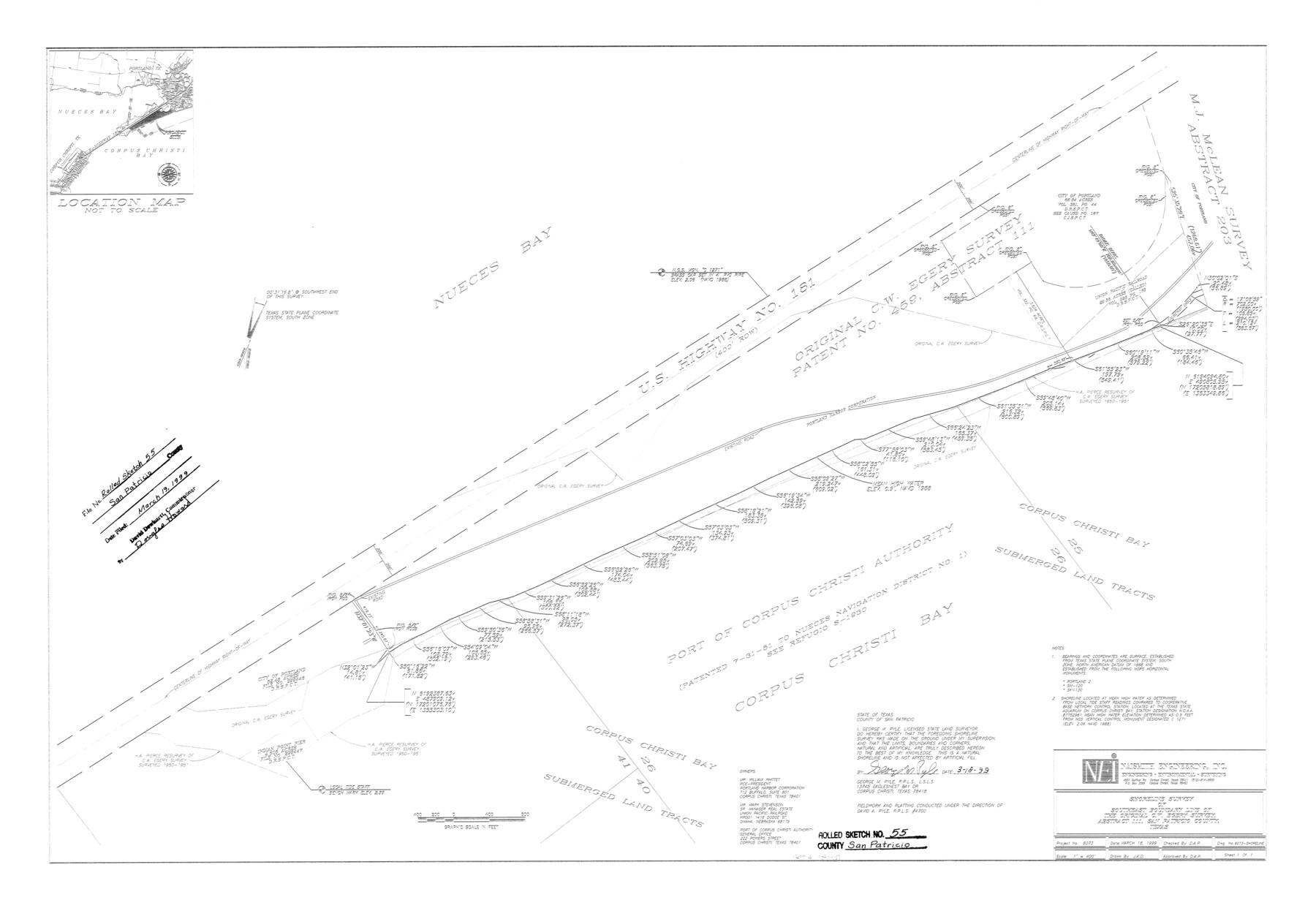 7741, San Patricio County Rolled Sketch 55, General Map Collection