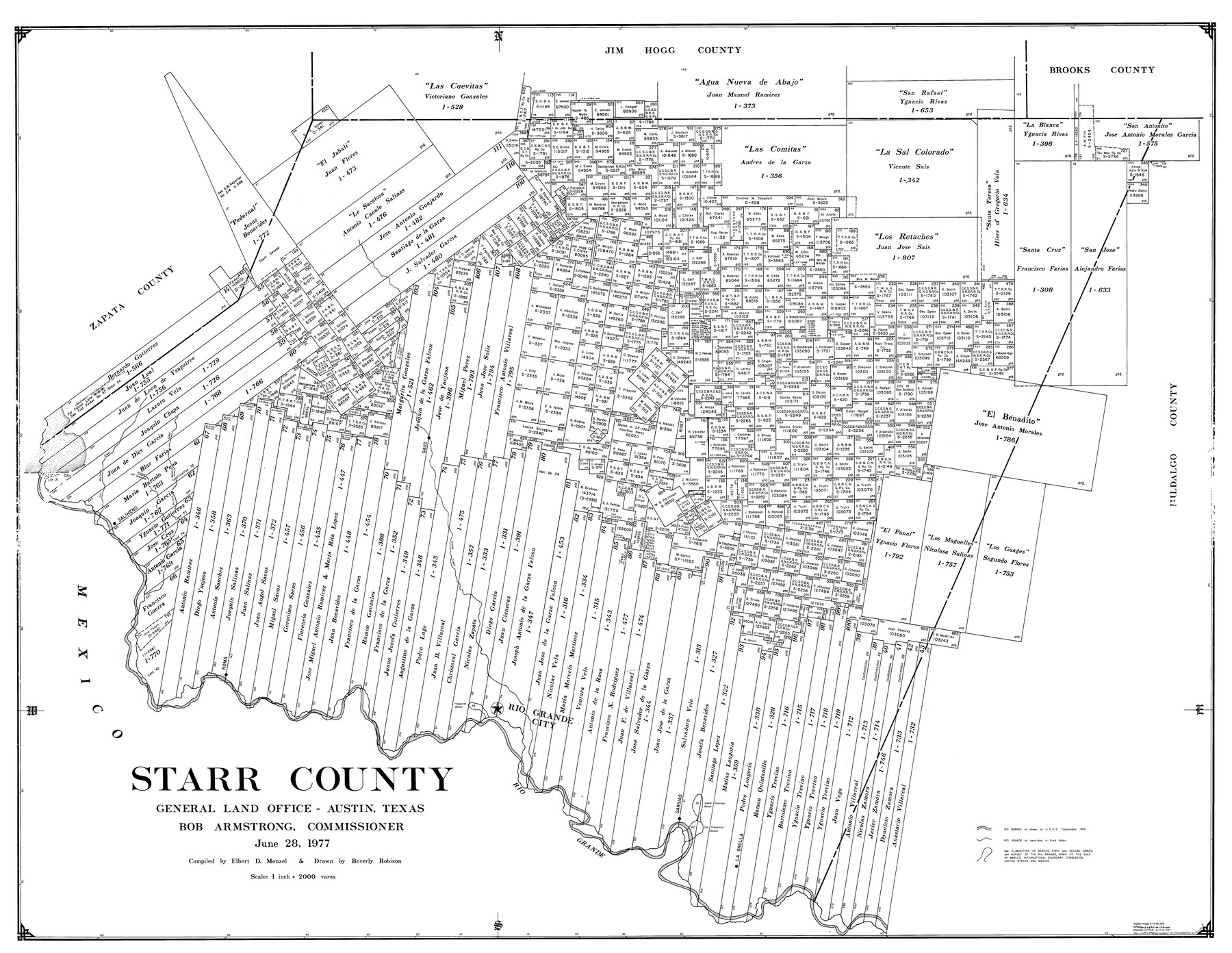 77425, Starr County, General Map Collection