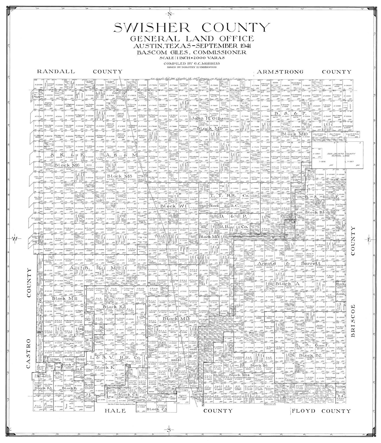 77430, Swisher County, General Map Collection