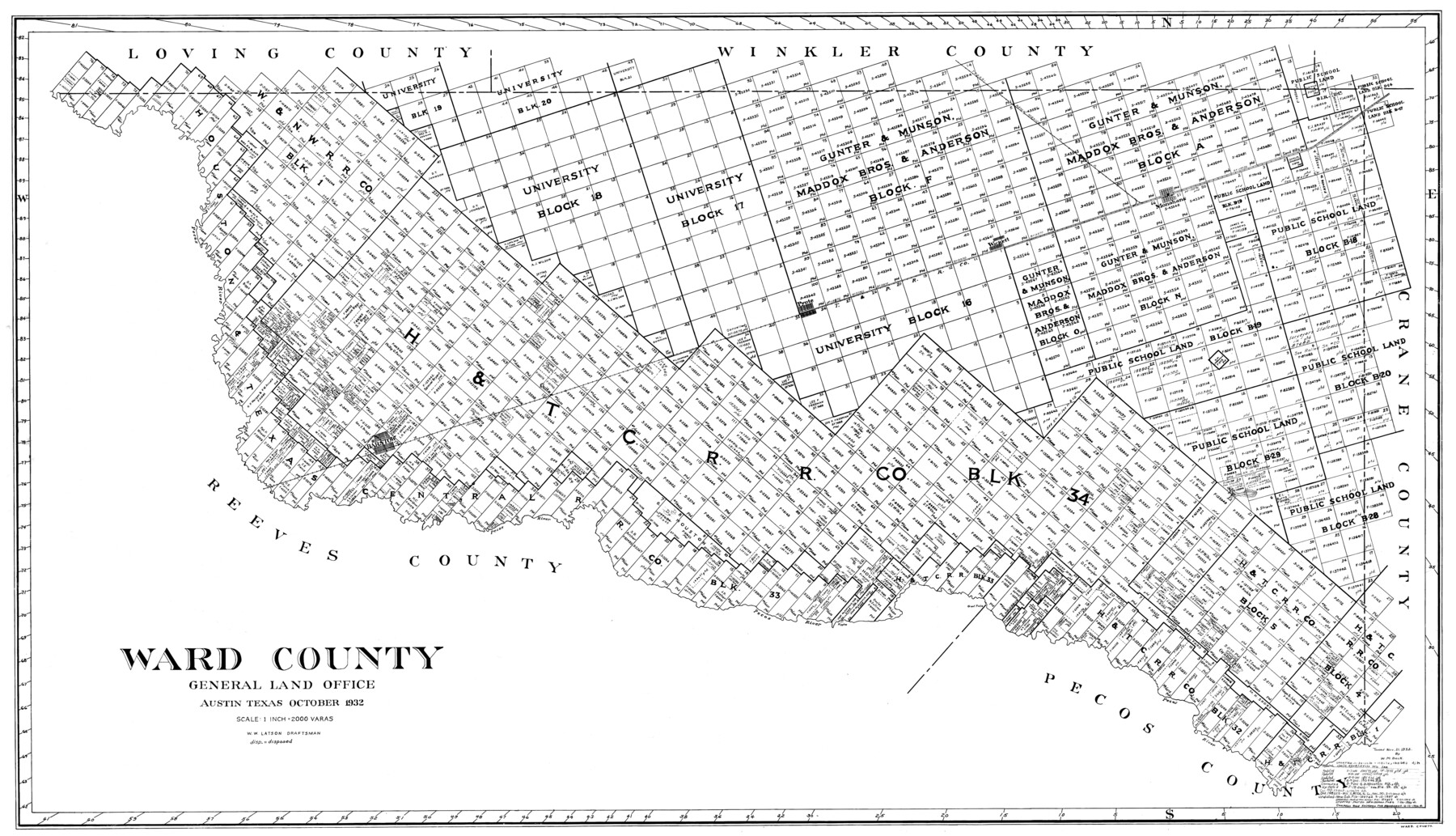 77450, Ward County, General Map Collection