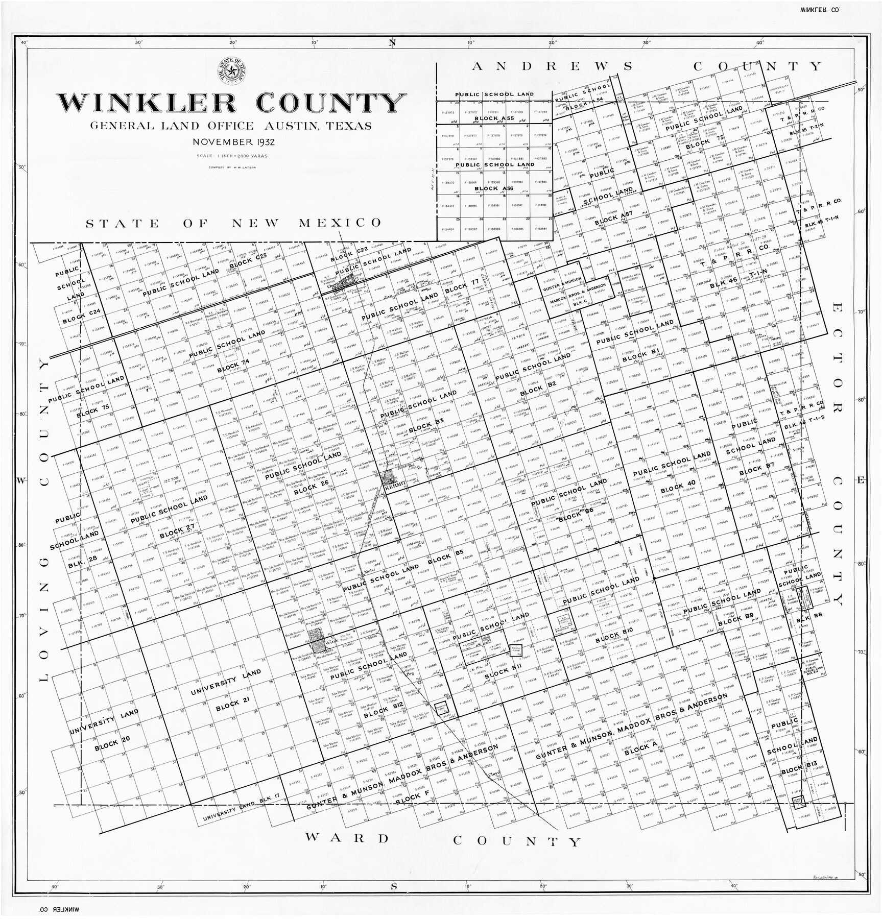 77462, Winkler County, General Map Collection