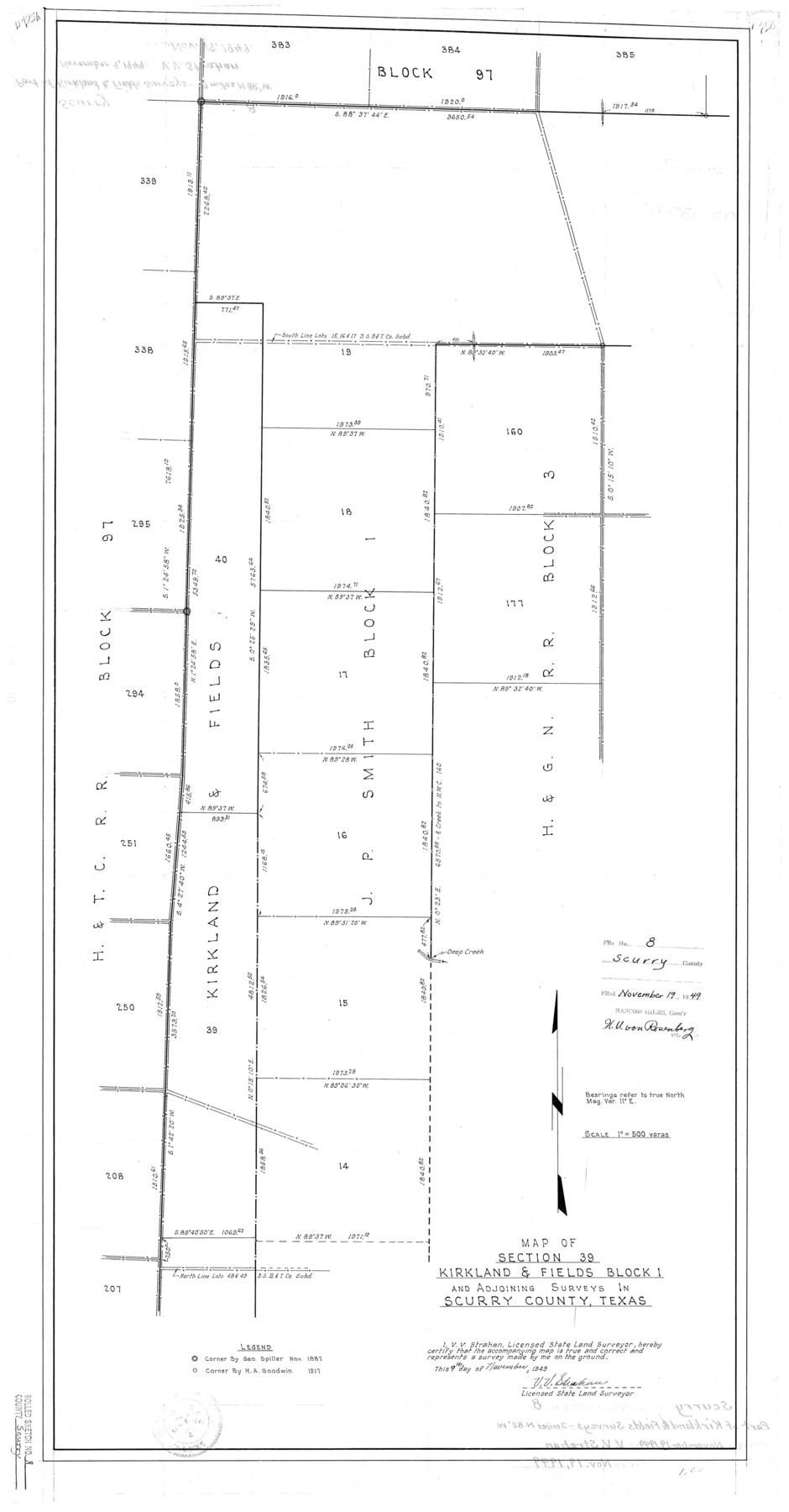 7768, Scurry County Rolled Sketch 8, General Map Collection