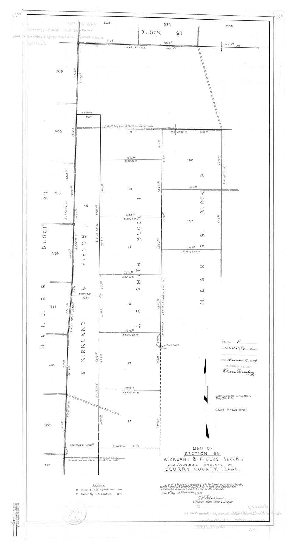 7768, Scurry County Rolled Sketch 8, General Map Collection