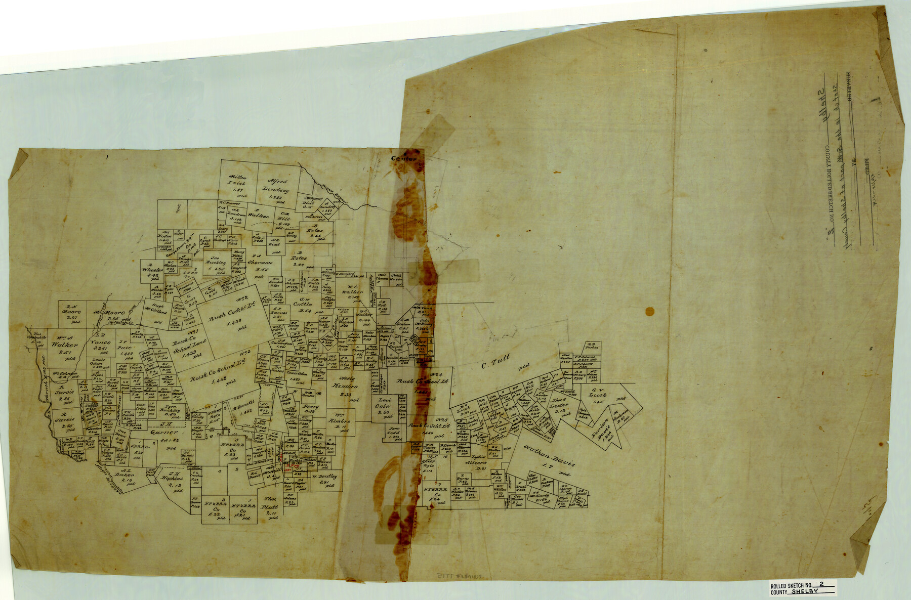 7775, Shelby County Rolled Sketch 2, General Map Collection