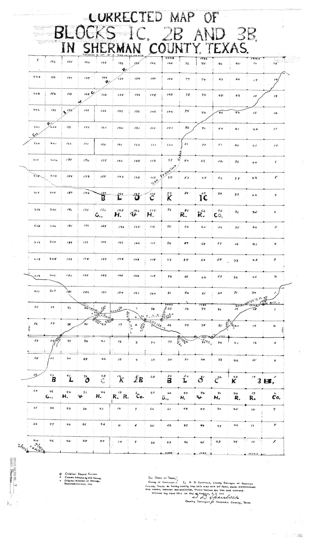 7787, Sherman County Rolled Sketch 7, General Map Collection