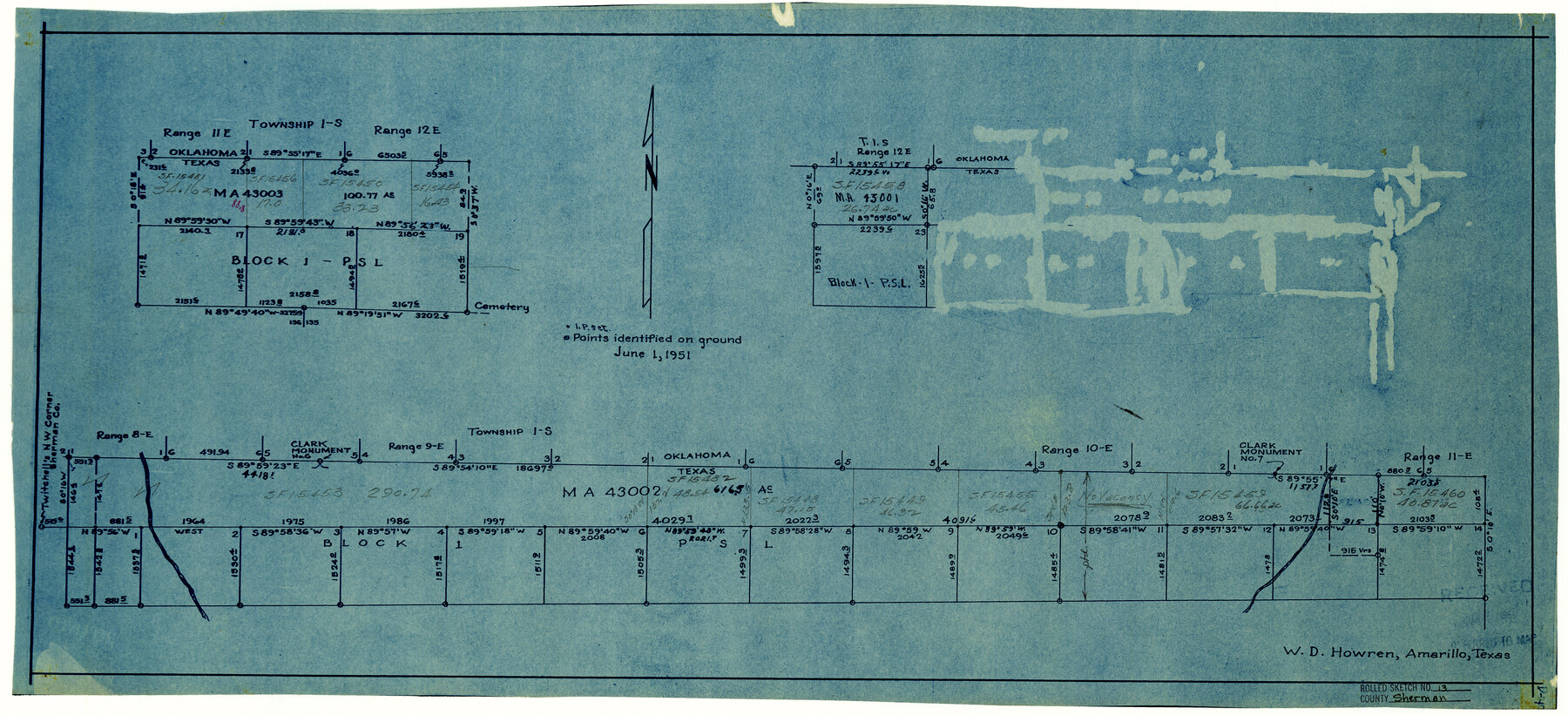 7790, Sherman County Rolled Sketch 13, General Map Collection