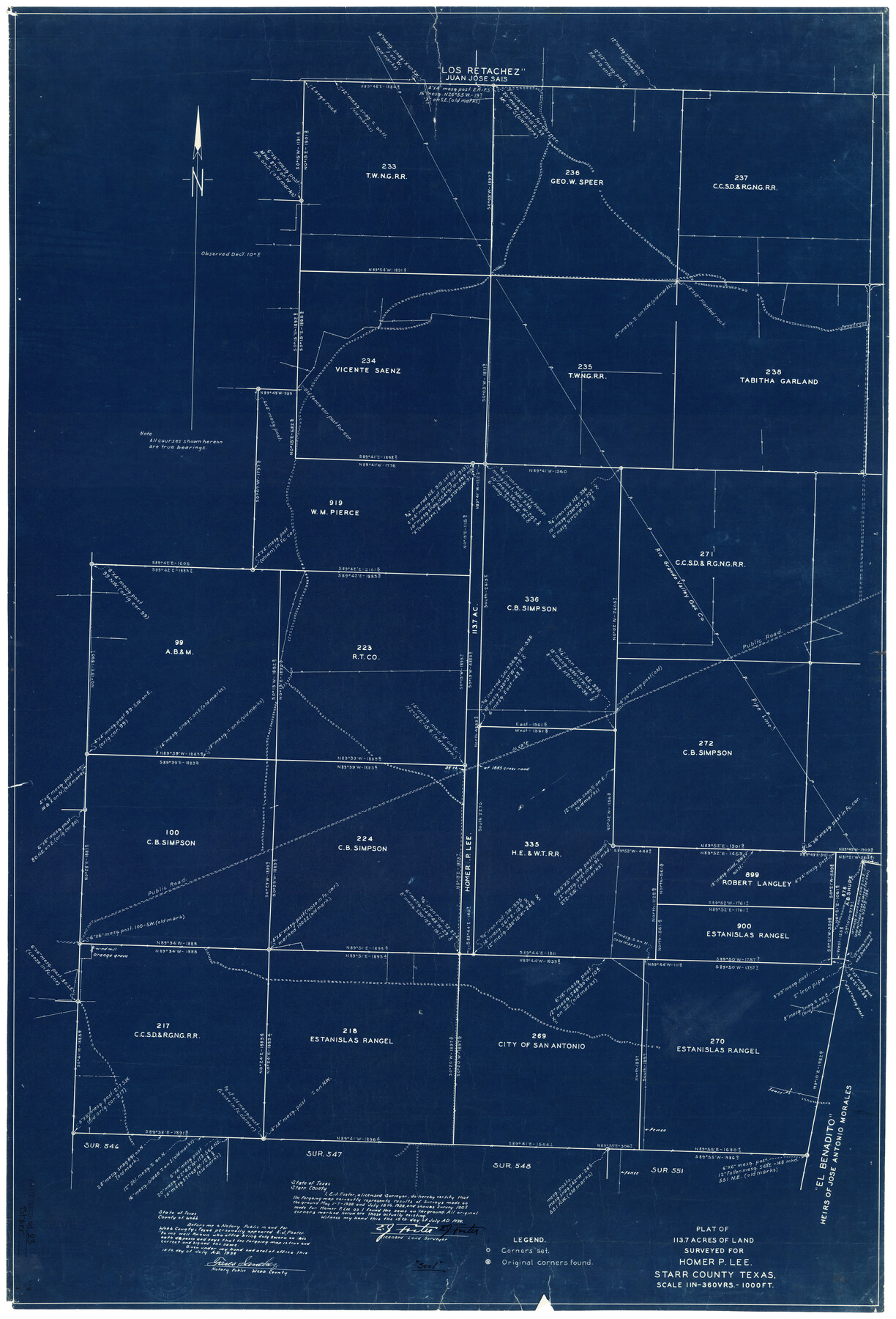 7807, Starr County Rolled Sketch 23, General Map Collection
