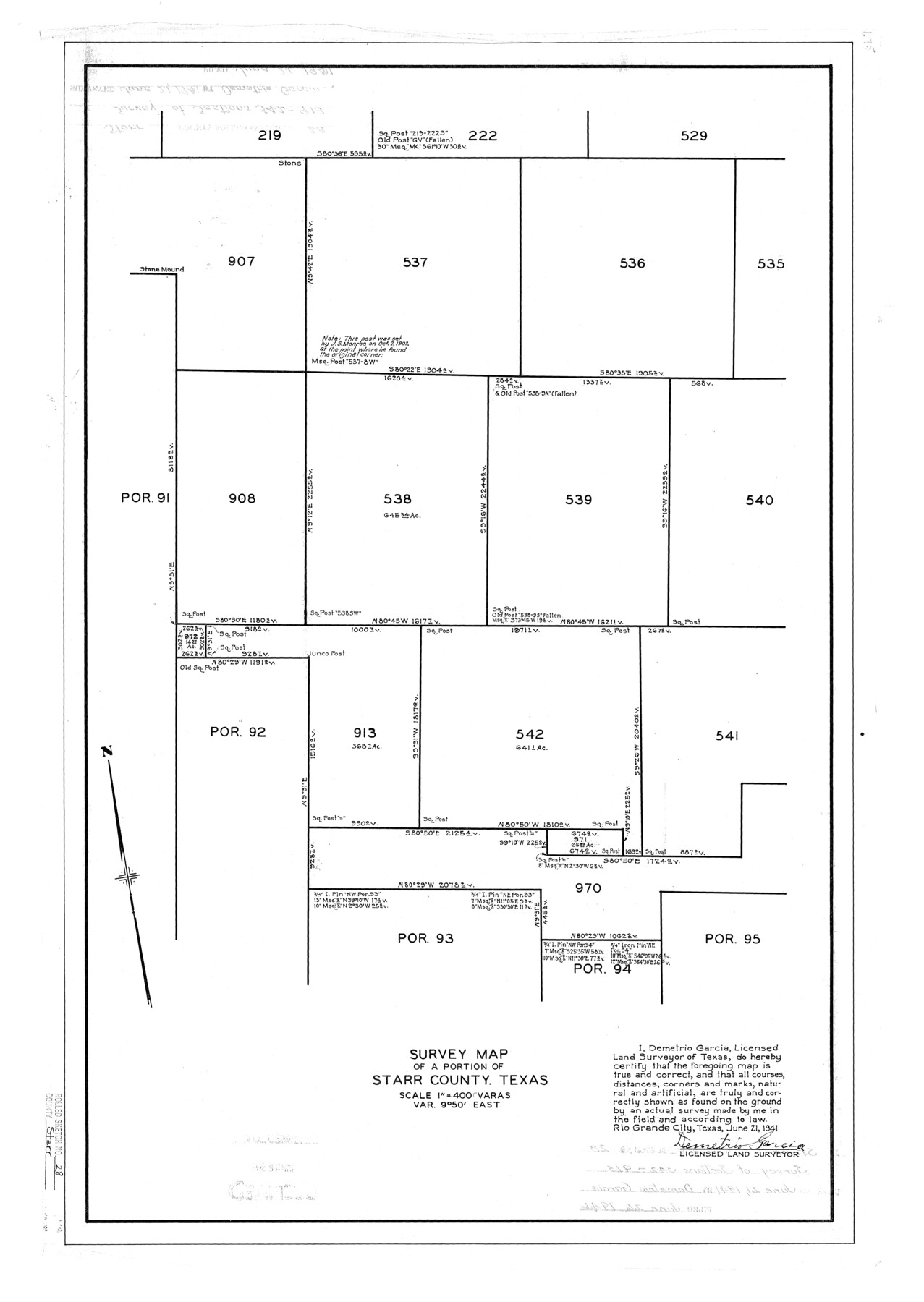 7811, Starr County Rolled Sketch 28, General Map Collection