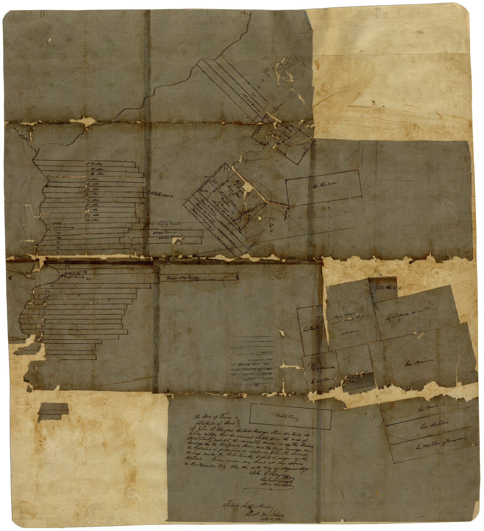 7812, Starr County Rolled Sketch 29, General Map Collection
