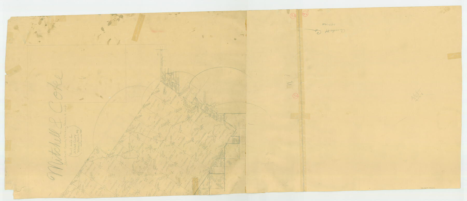 78202, Mitchell County Working Sketch 4, draft, General Map Collection