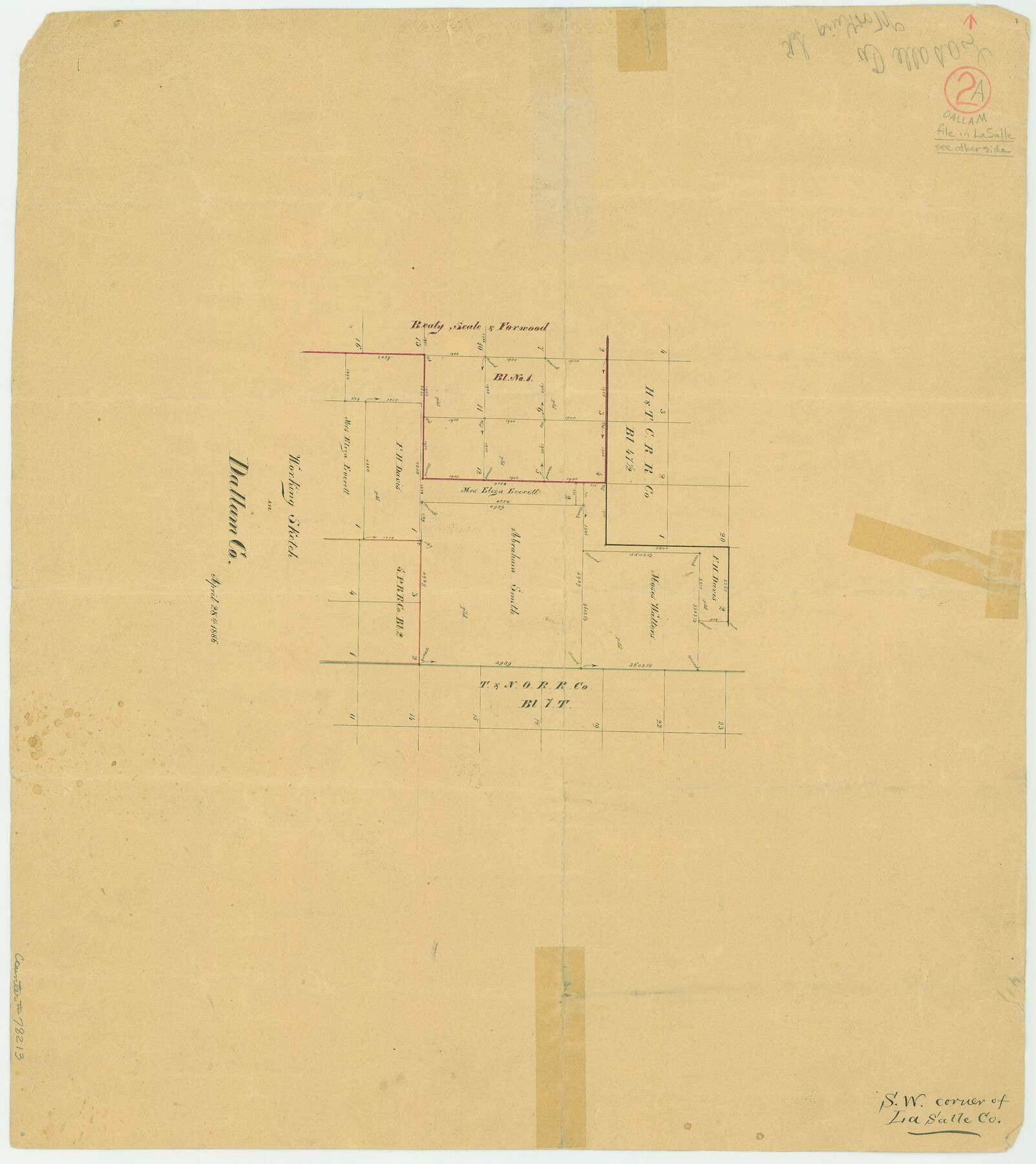 78213, Dallam County Working Sketch 2a, General Map Collection