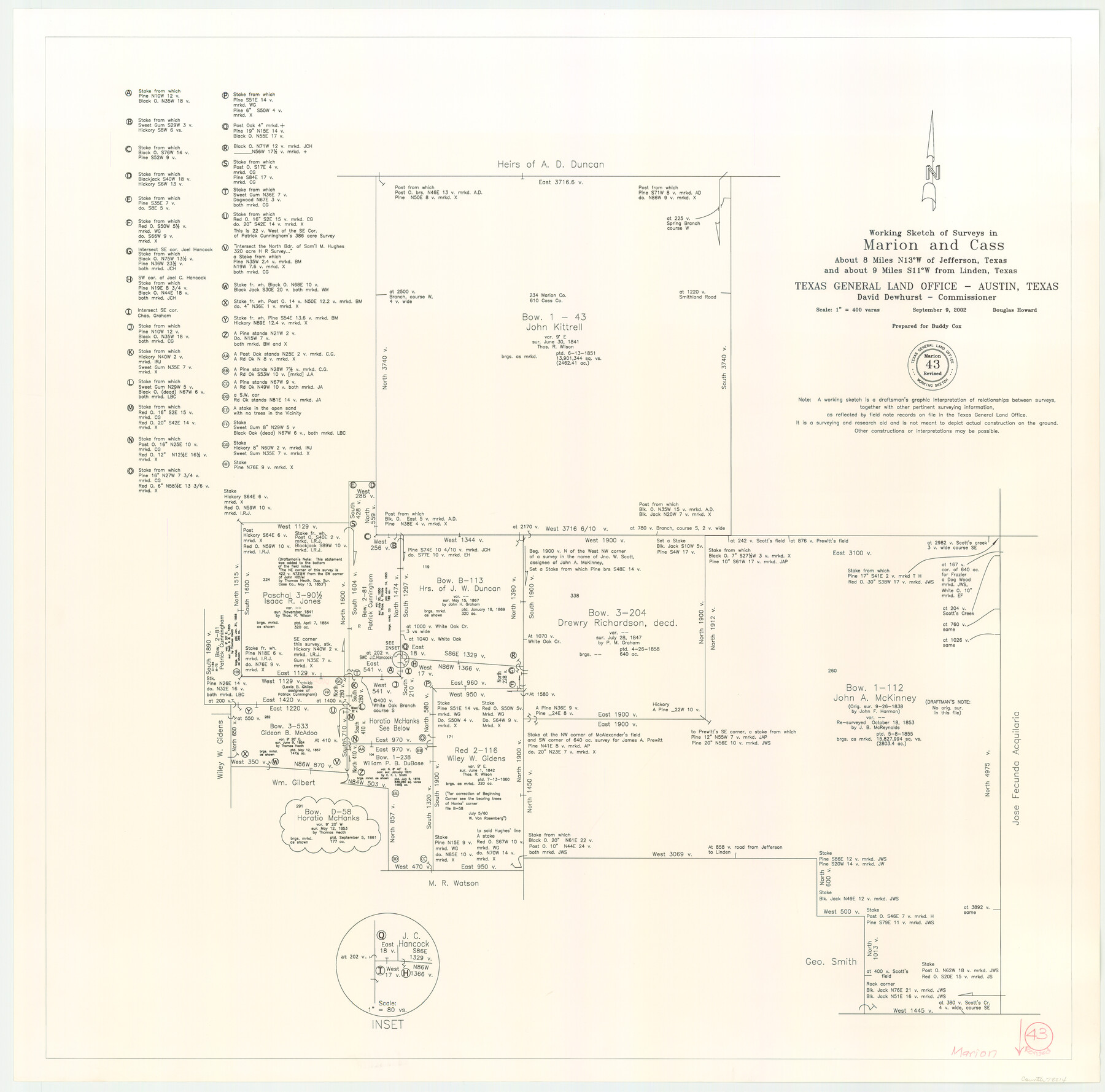 78214, Marion County Working Sketch 43, revised, General Map Collection