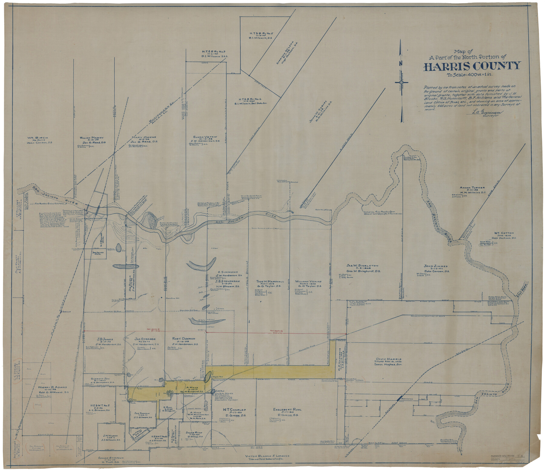 78250, Harris County Rolled Sketch 87A, General Map Collection