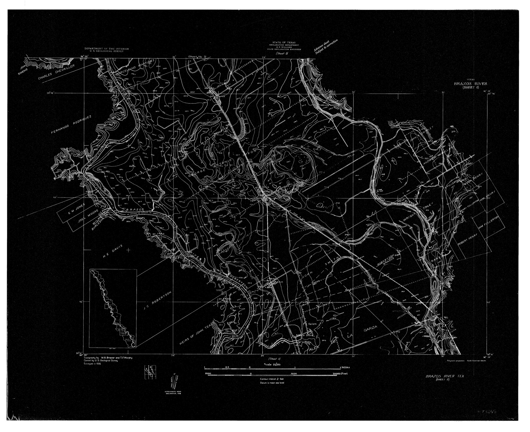 78265, Brazos River, Brazos River Sheet 2, General Map Collection