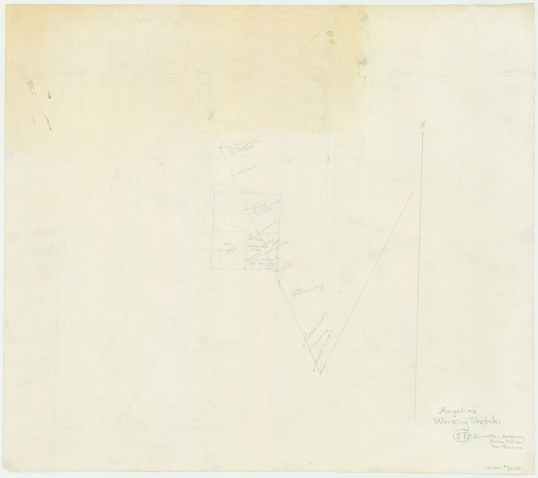 78285, Angelina County Working Sketch 57, General Map Collection