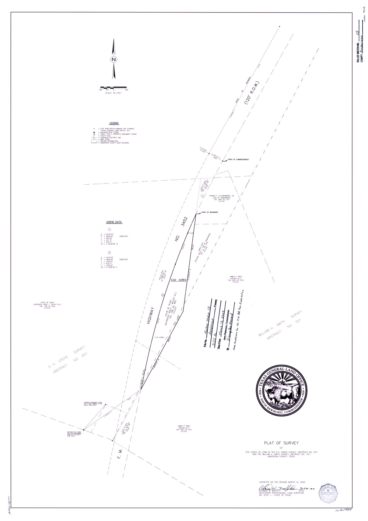 78315, Anderson County Rolled Sketch 15, General Map Collection