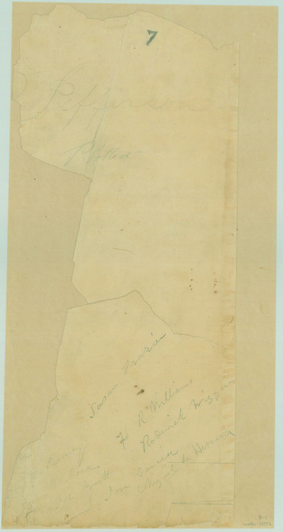78352, [Fragment, Jefferson Plotted], General Map Collection