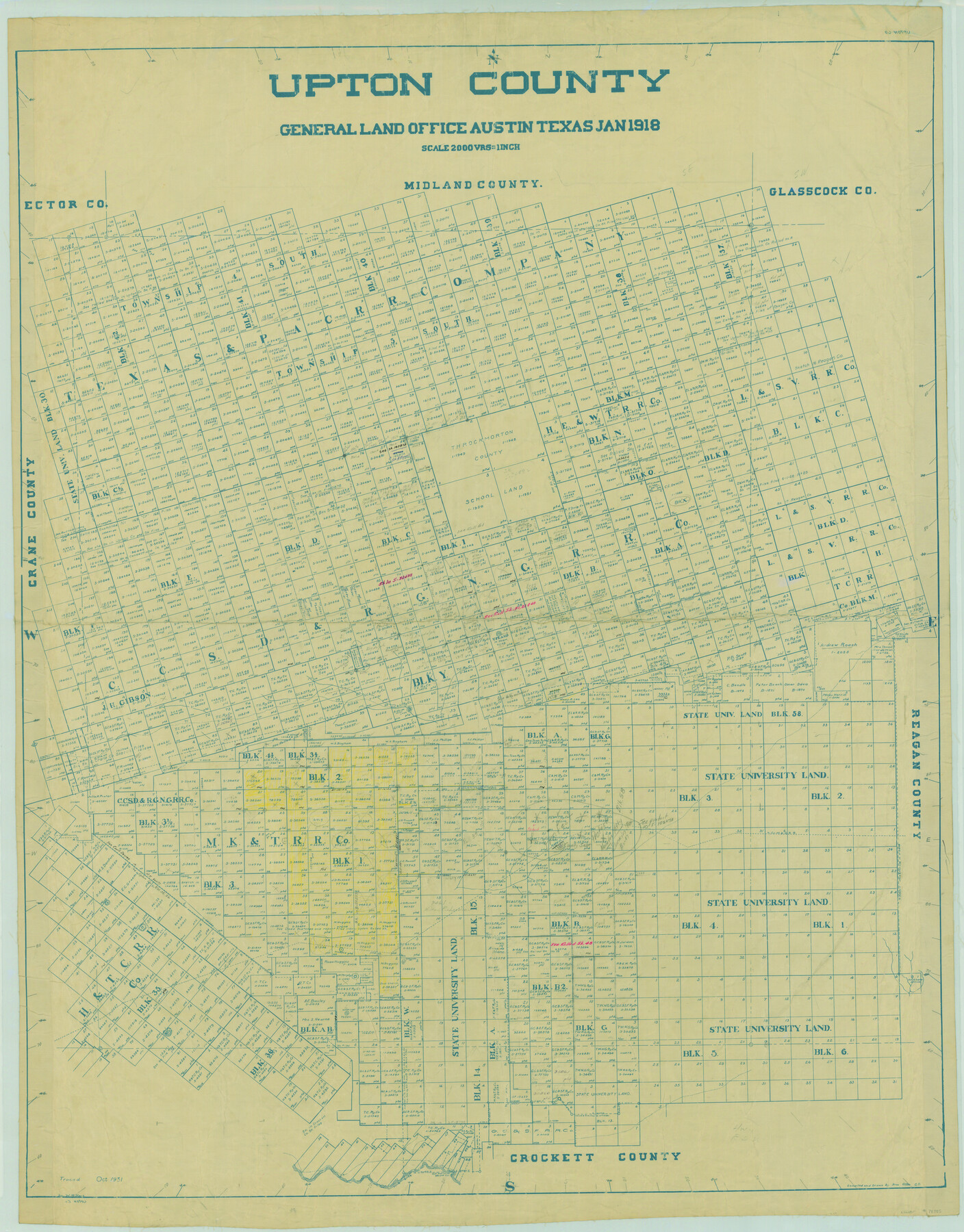 78385, Upton County, General Map Collection