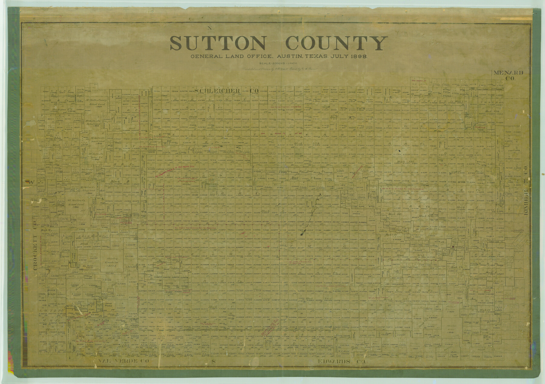 78392, Sutton County, General Map Collection