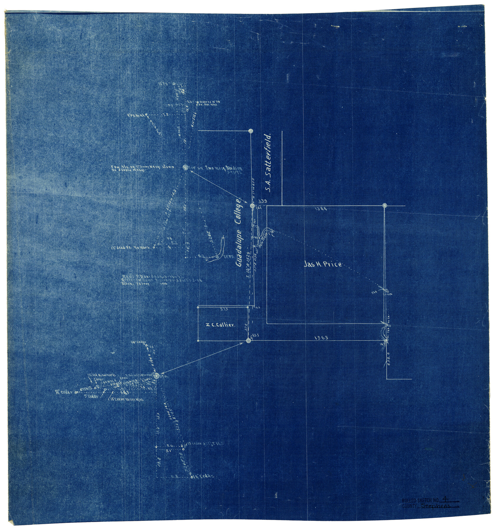 7841, Stephens County Rolled Sketch 4, General Map Collection
