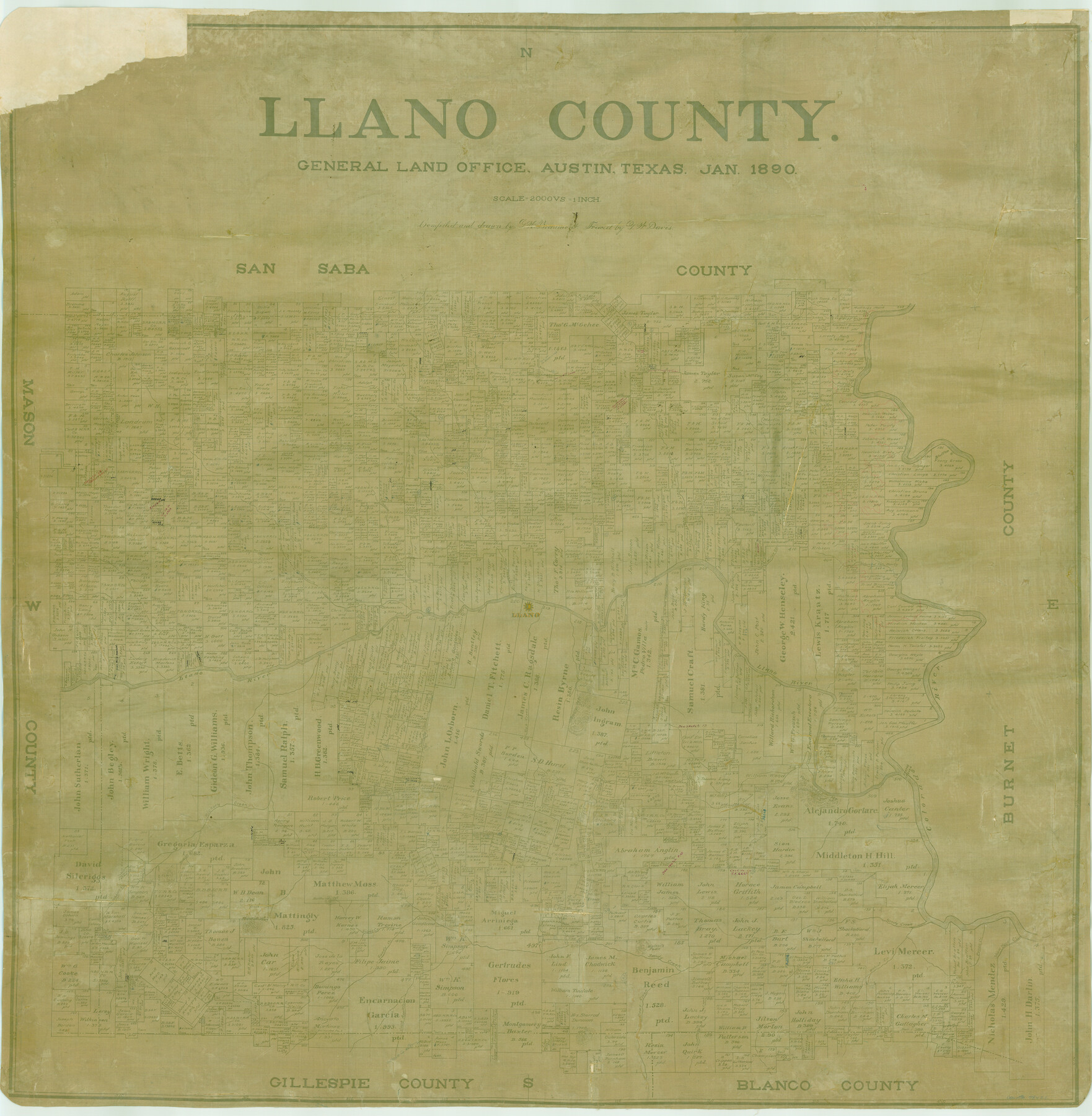 78422, Llano County, General Map Collection