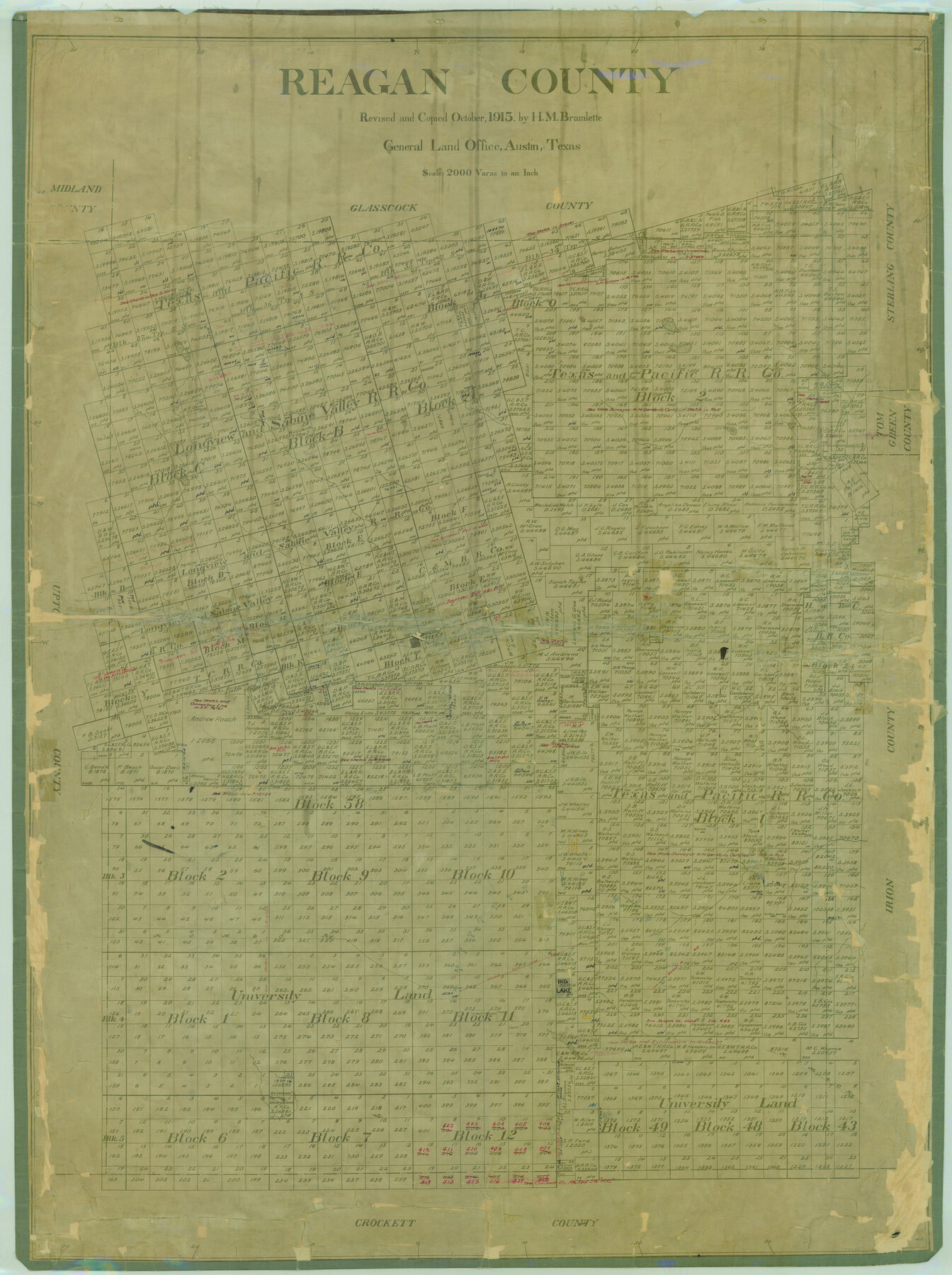 78430, Reagan County, General Map Collection