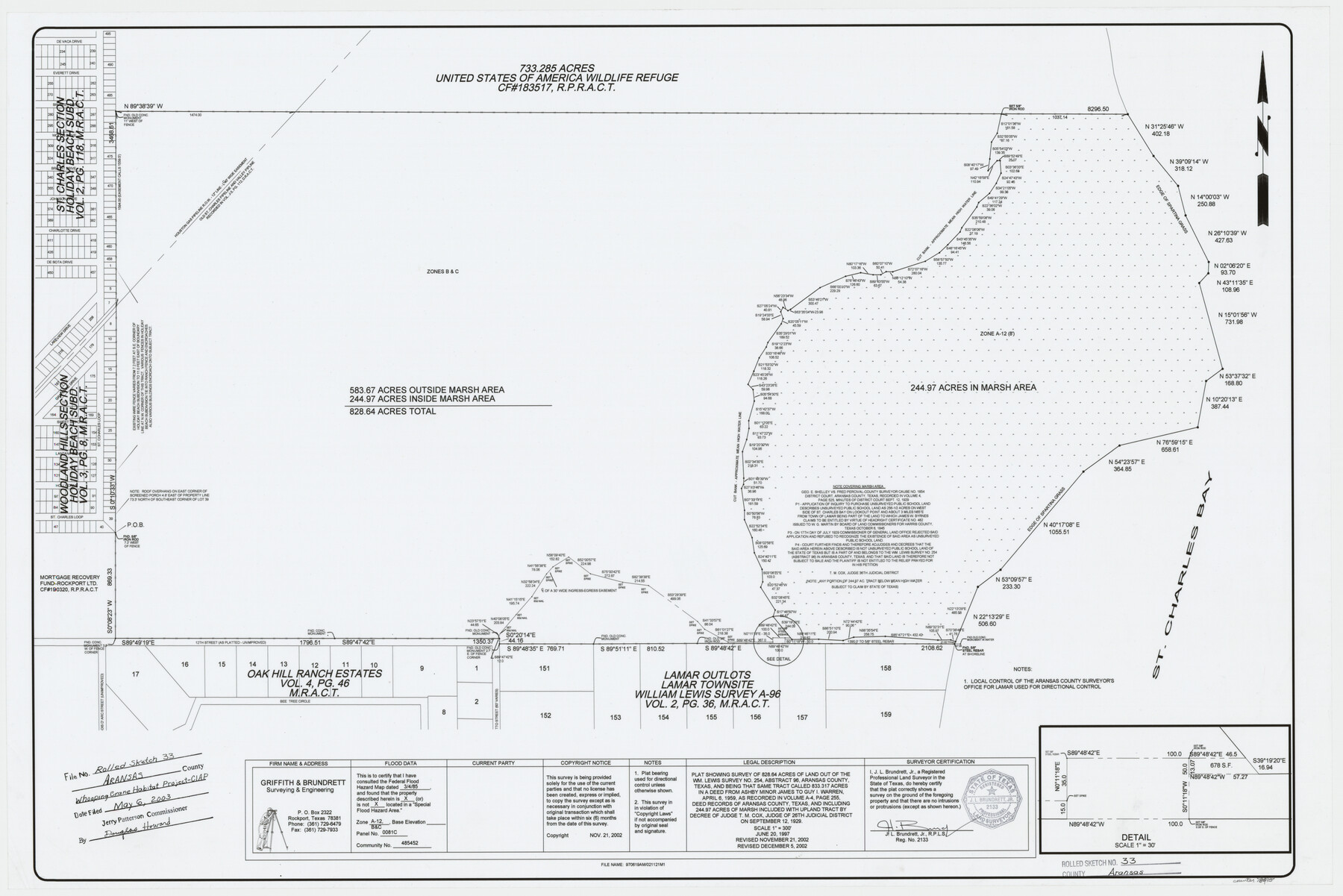 78495, Aransas County Rolled Sketch 33, General Map Collection