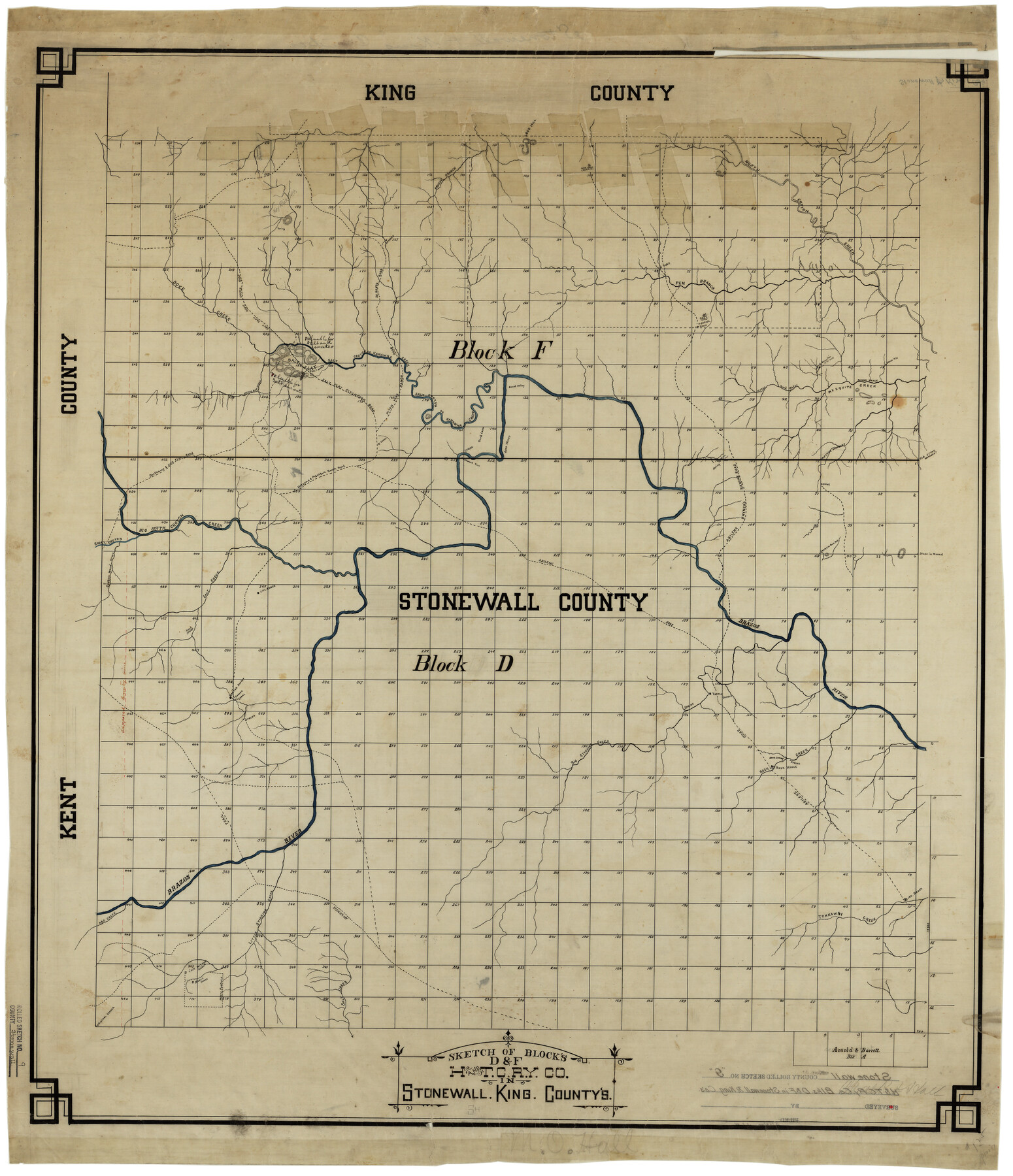 7865, Stonewall County Rolled Sketch 9, General Map Collection
