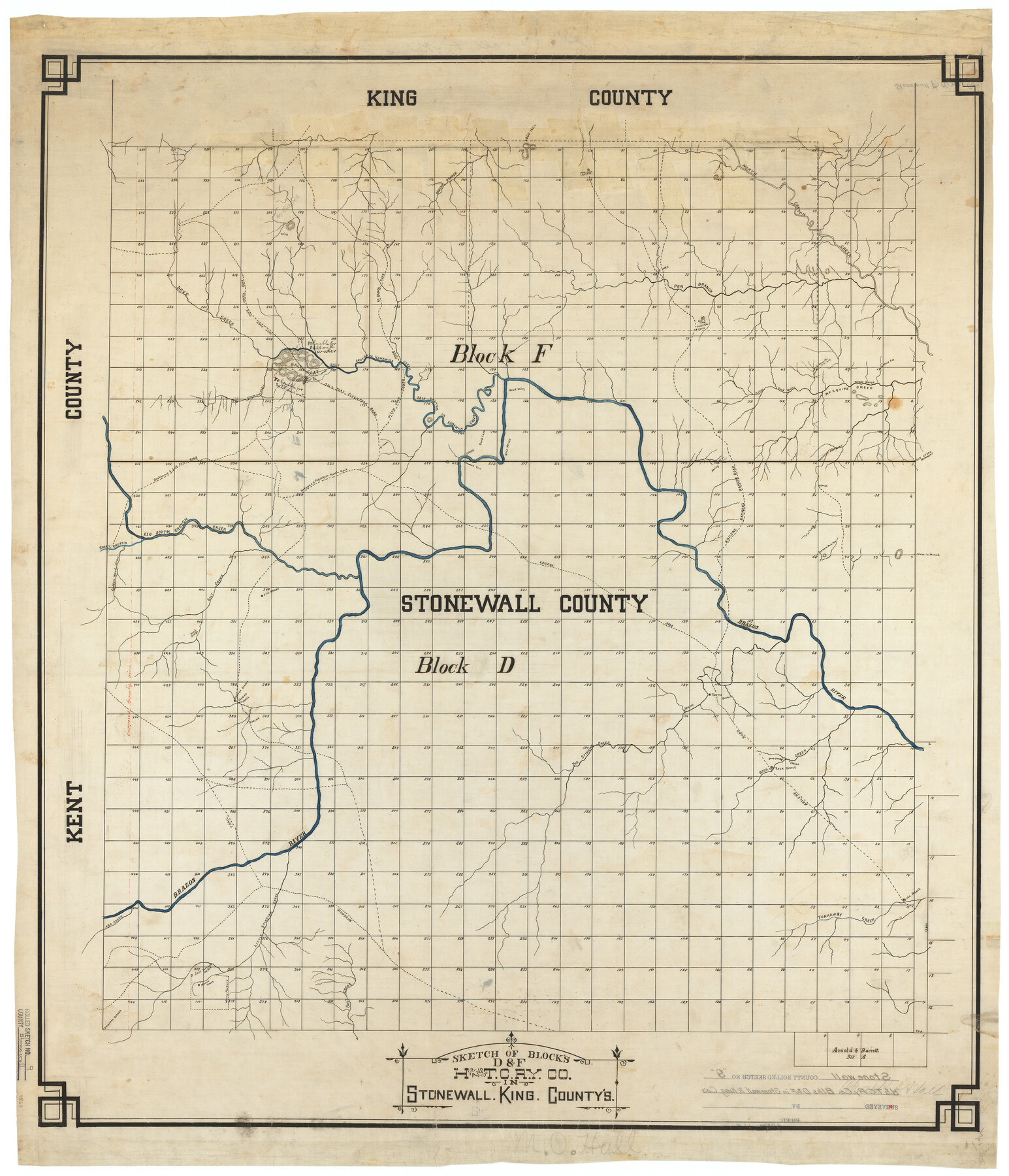 7865, Stonewall County Rolled Sketch 9, General Map Collection