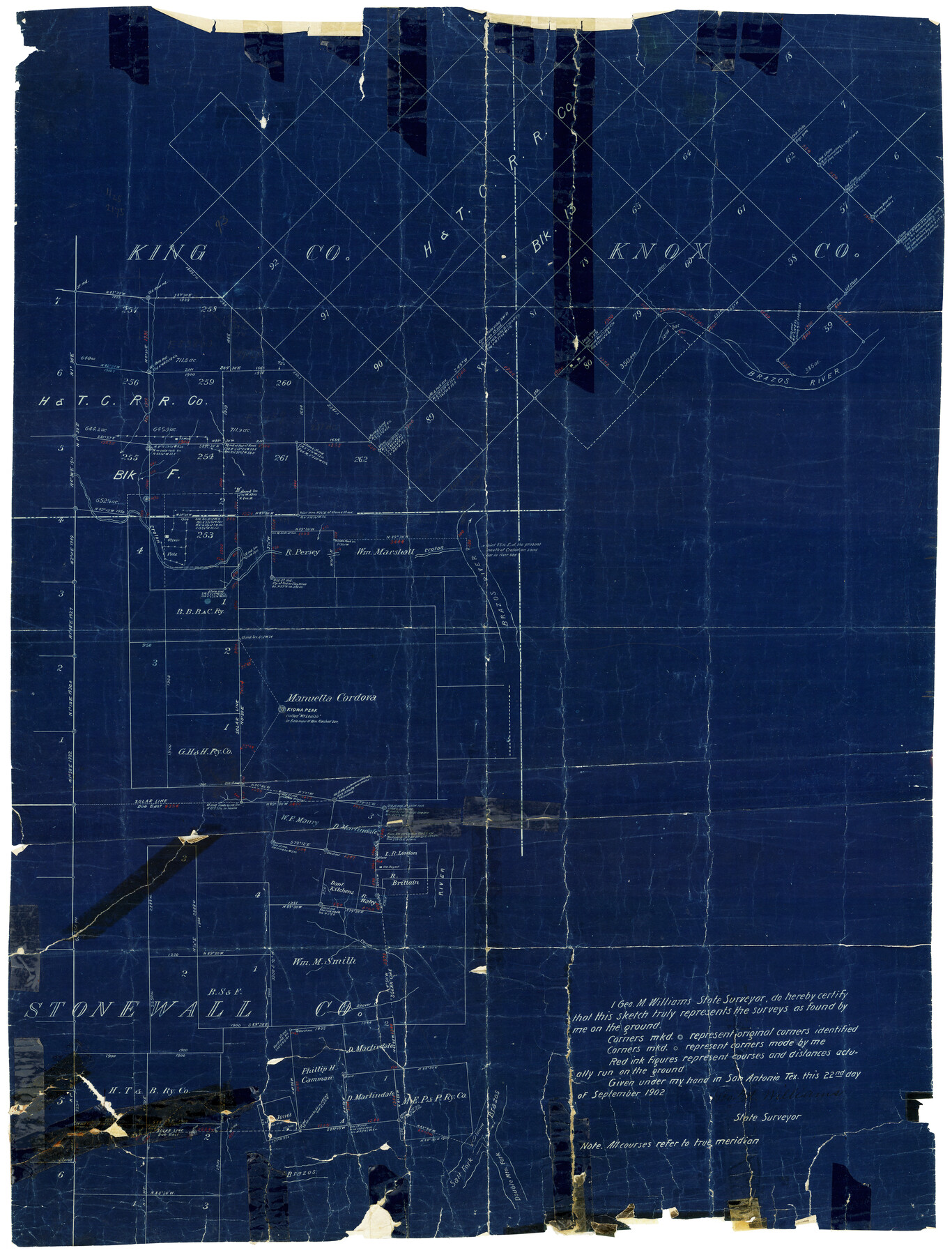7869, Stonewall County Rolled Sketch 14, General Map Collection
