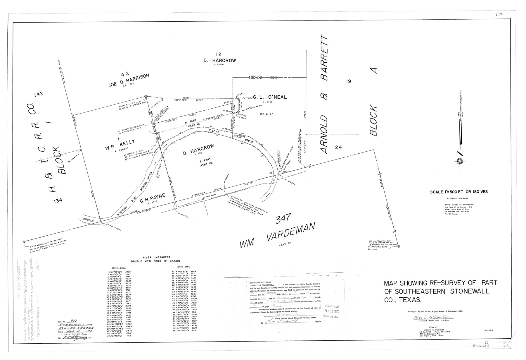 7874, Stonewall County Rolled Sketch 30, General Map Collection