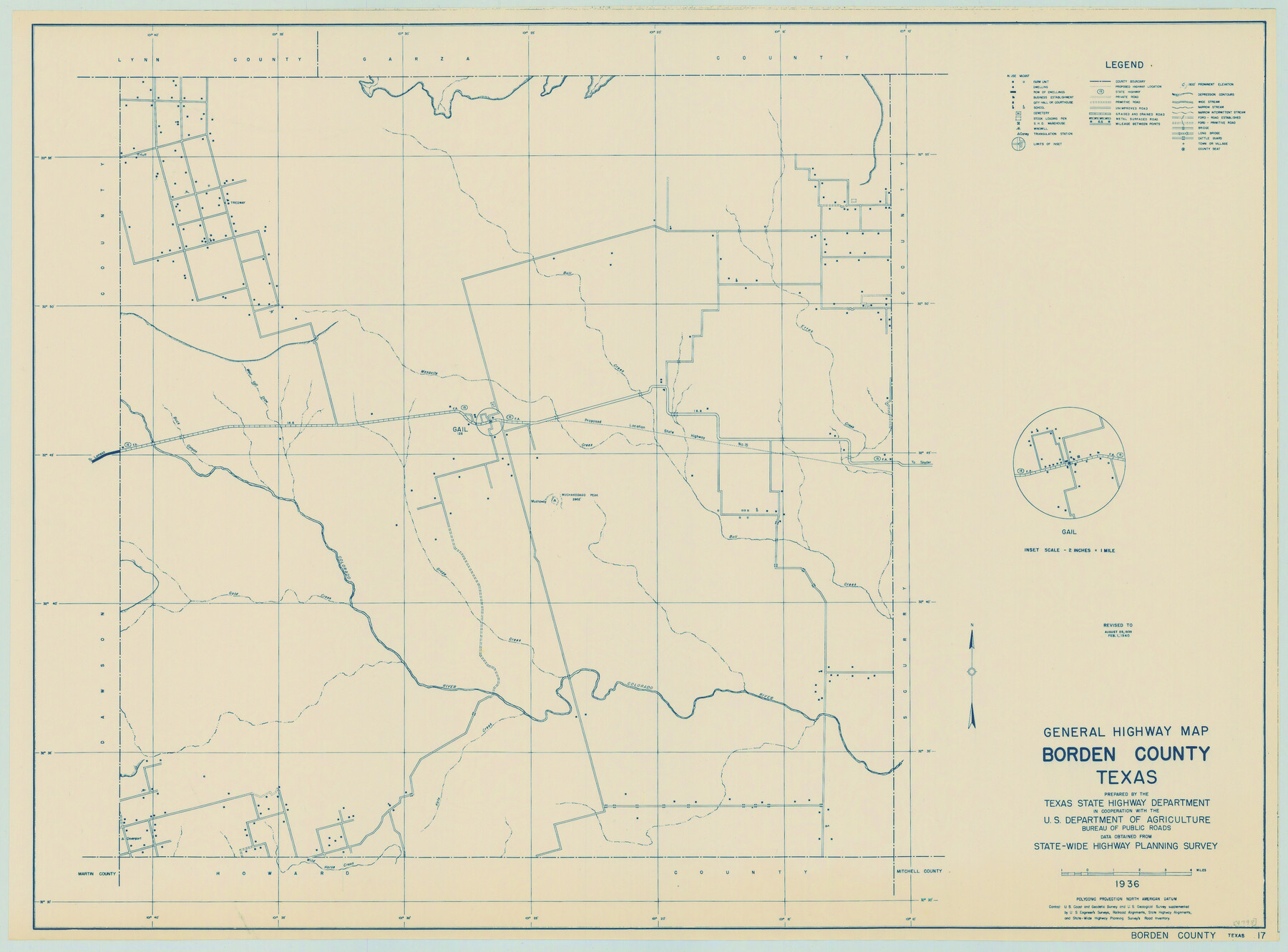 79021, General Highway Map, Borden County, Texas, Texas State Library and Archives