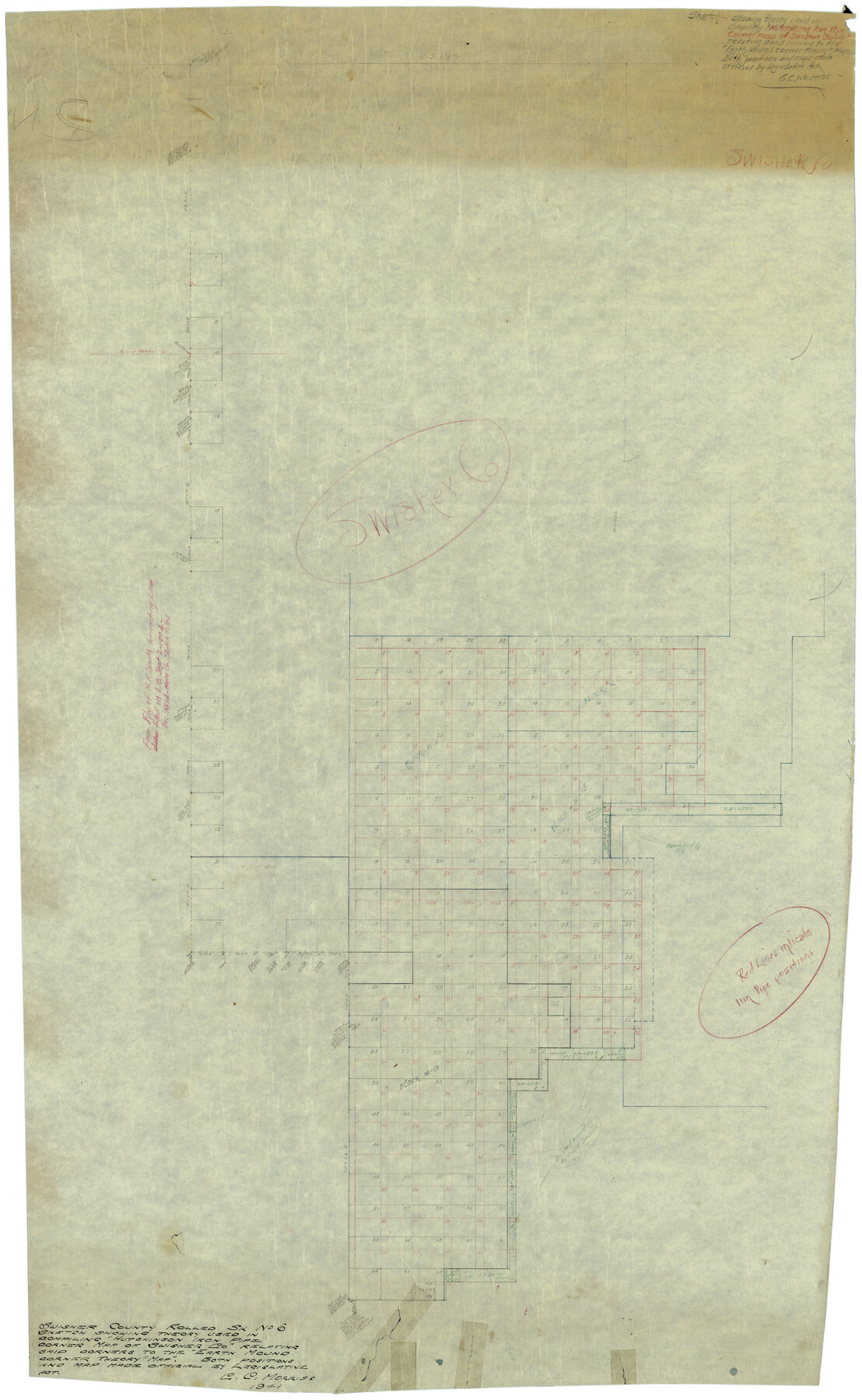 7907, Swisher County Rolled Sketch 6, General Map Collection
