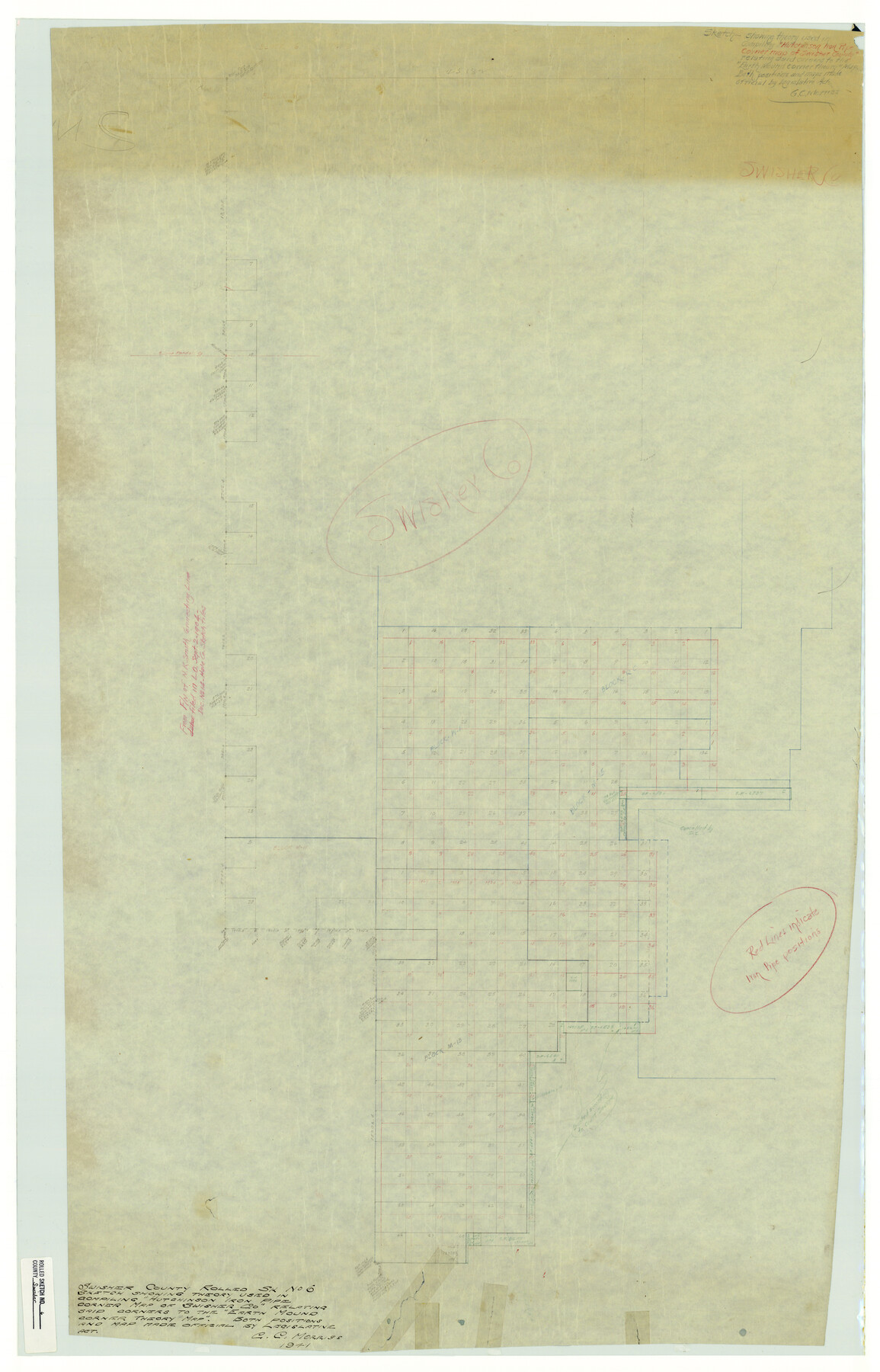 7907, Swisher County Rolled Sketch 6, General Map Collection