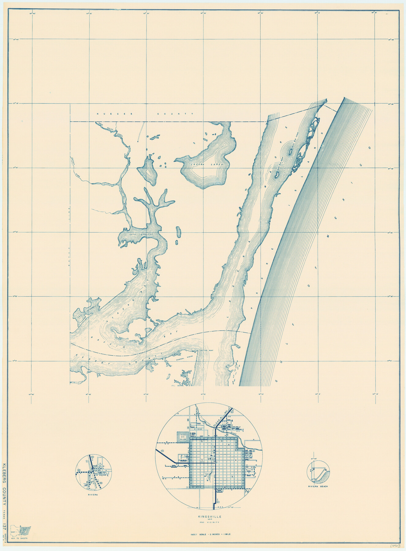 79164, General Highway Map, Kleberg County, Texas, Texas State Library and Archives