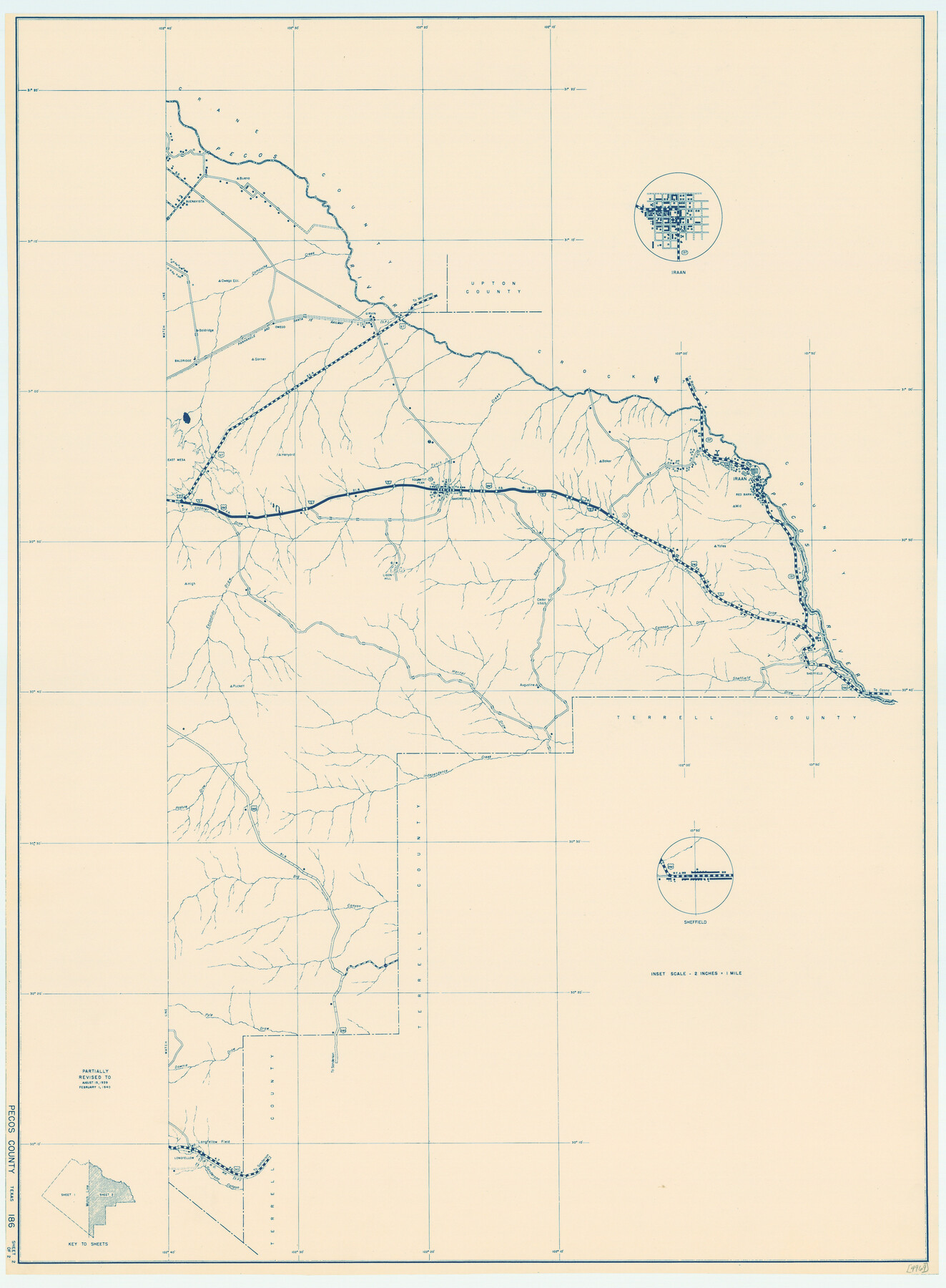 79218, General Highway Map, Pecos County, Texas, Texas State Library and Archives