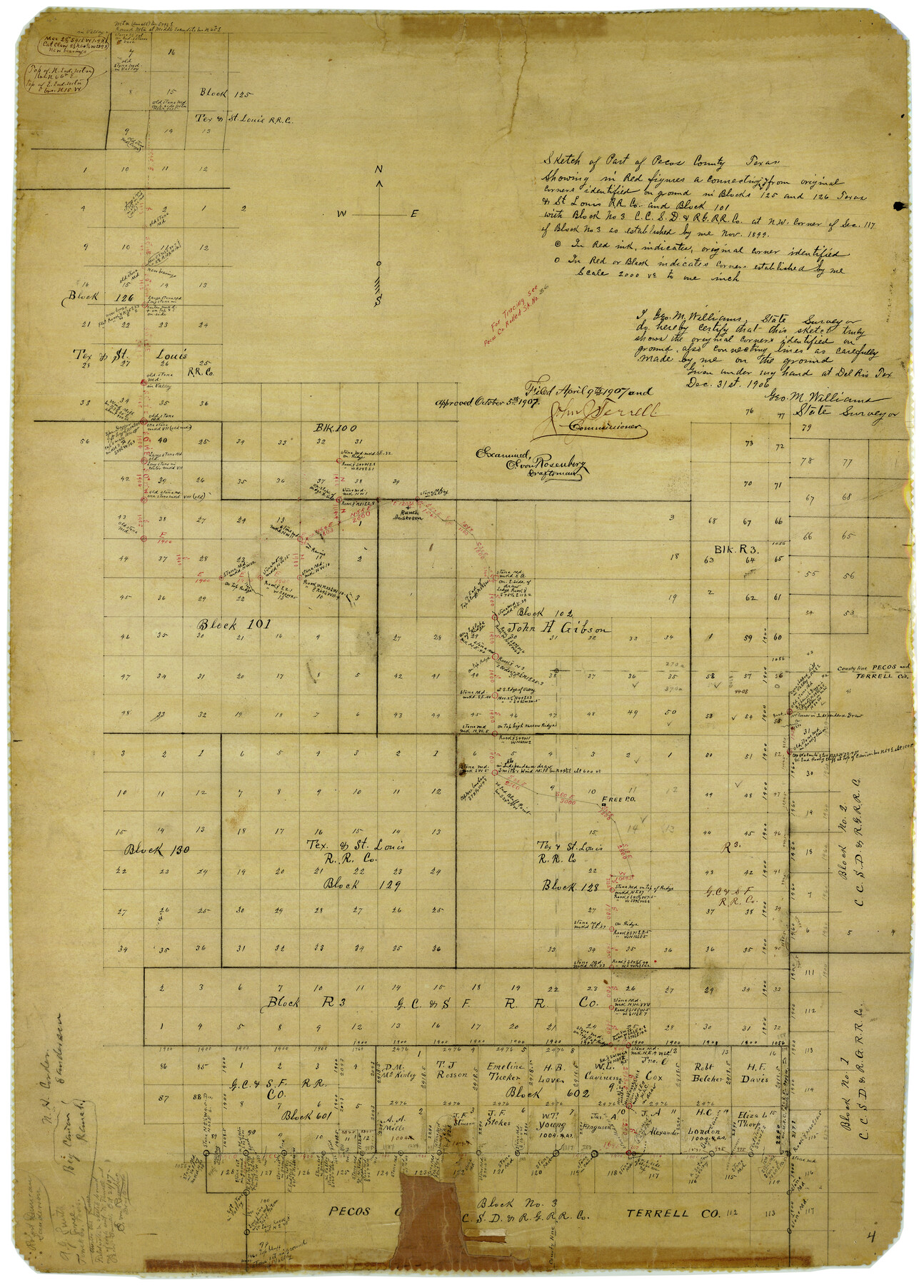 7924, Terrell County Rolled Sketch 1, General Map Collection
