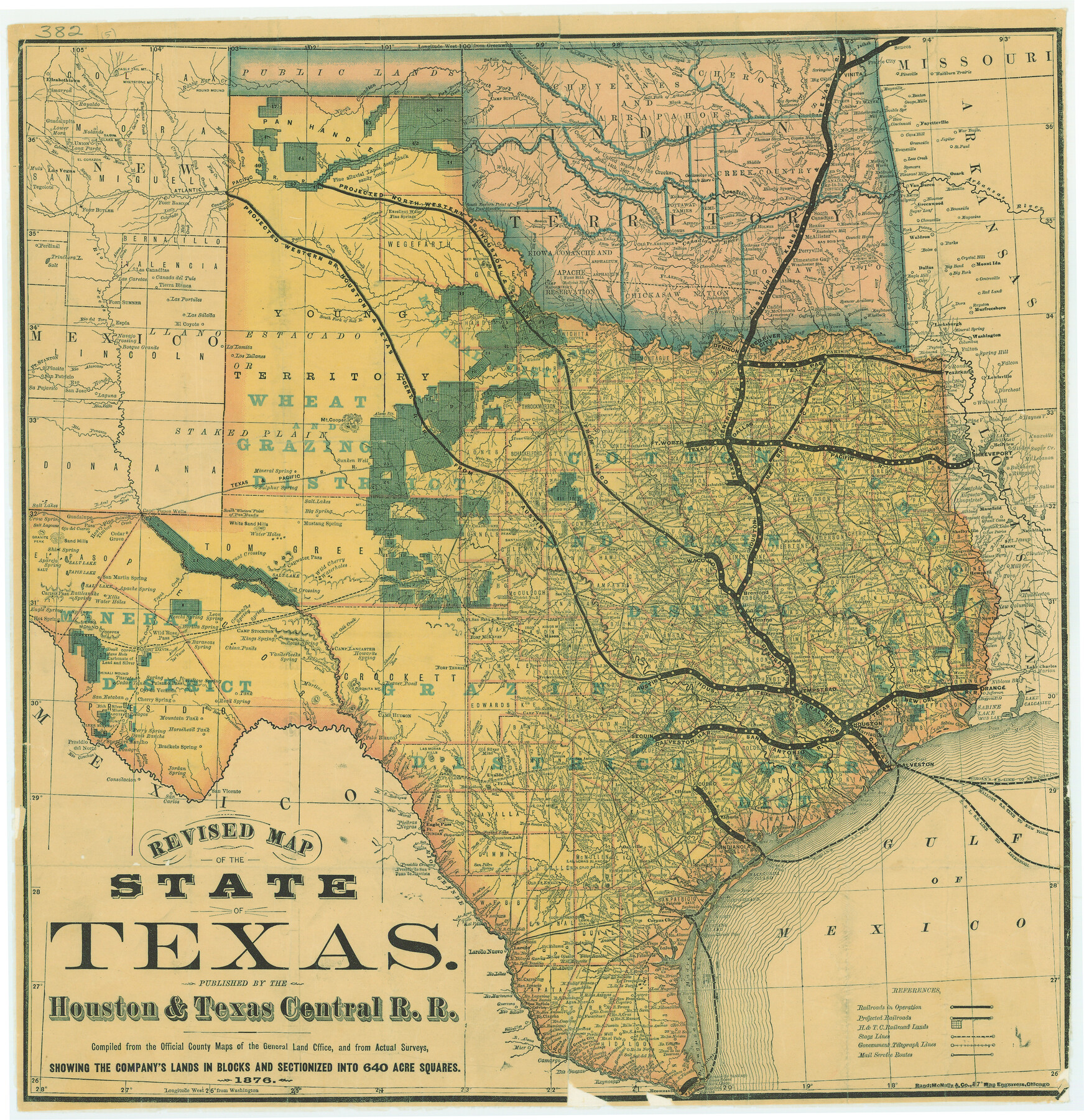 79301, Revised Map of the State of Texas, Texas State Library and Archives