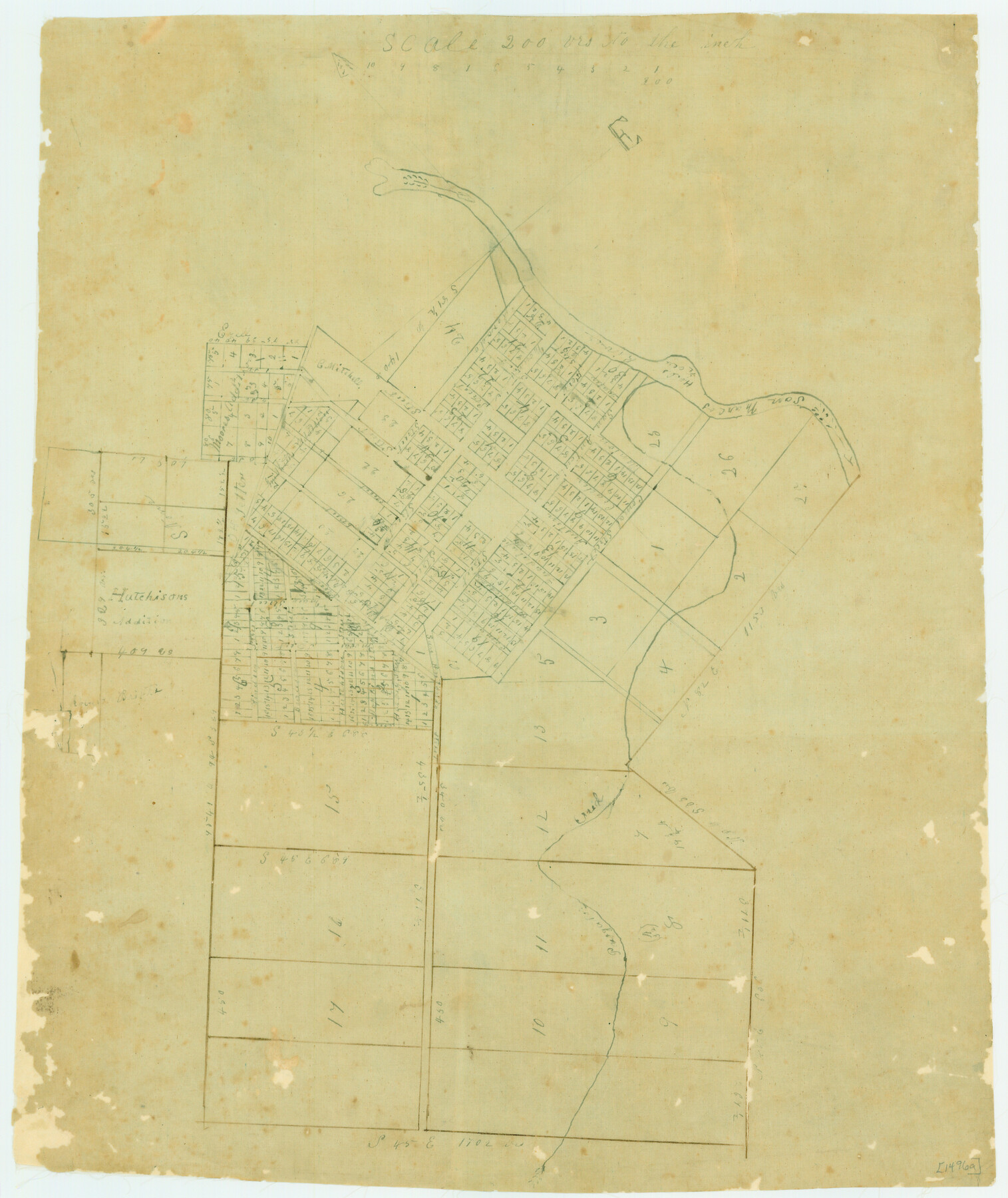 79312, [Plat of San Marcos, Texas], Texas State Library and Archives