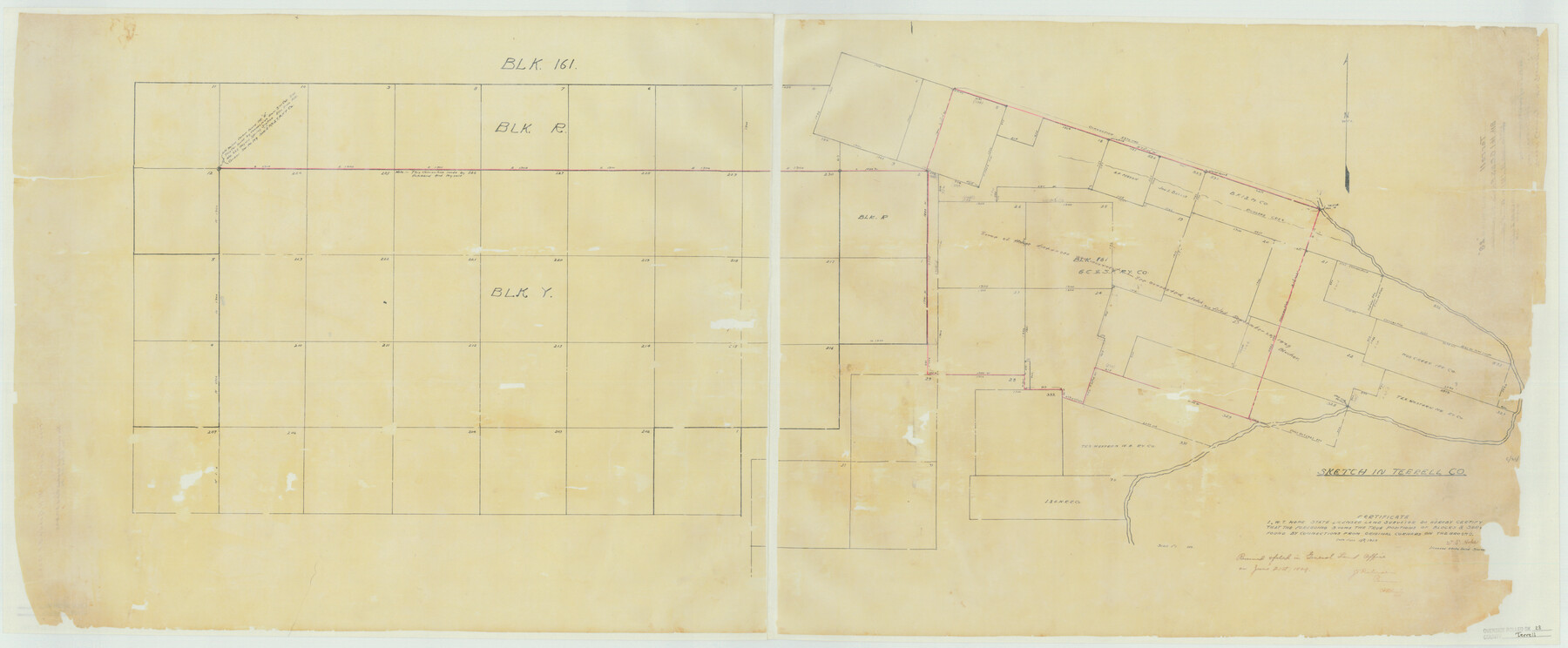 7935, Terrell County Rolled Sketch 28, General Map Collection