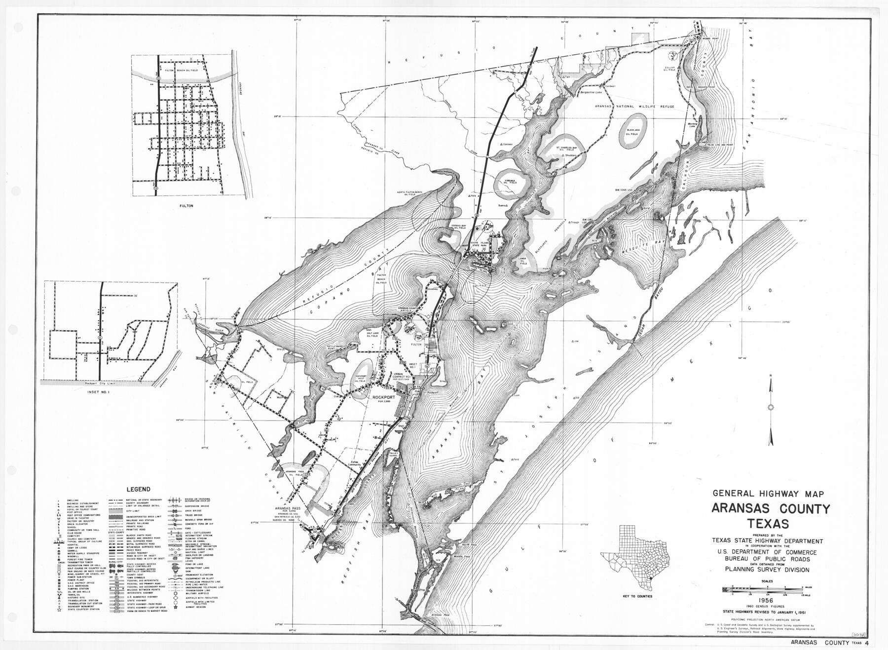 79352, General Highway Map, Aransas County, Texas, Texas State Library and Archives